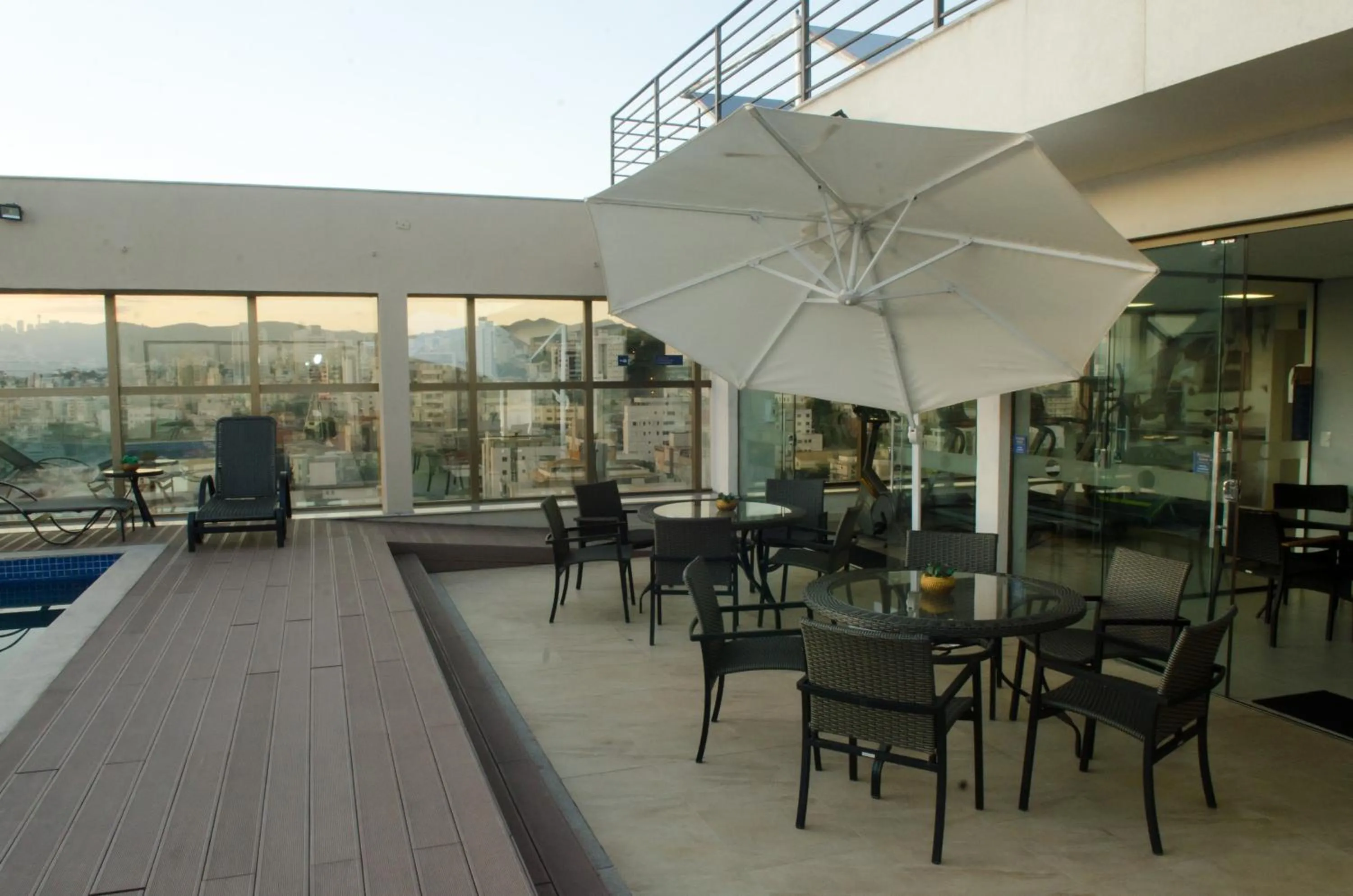 Balcony/Terrace in Hotel Beaga Convention Expominas by MHB