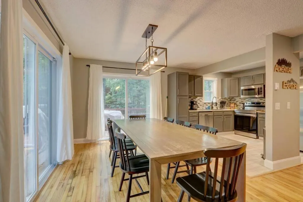Dining area in Cozy Chalet Game Rm and Fireplace