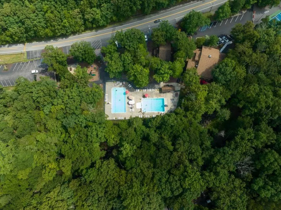 Bird's eye view in Cozy Chalet Game Rm and Fireplace