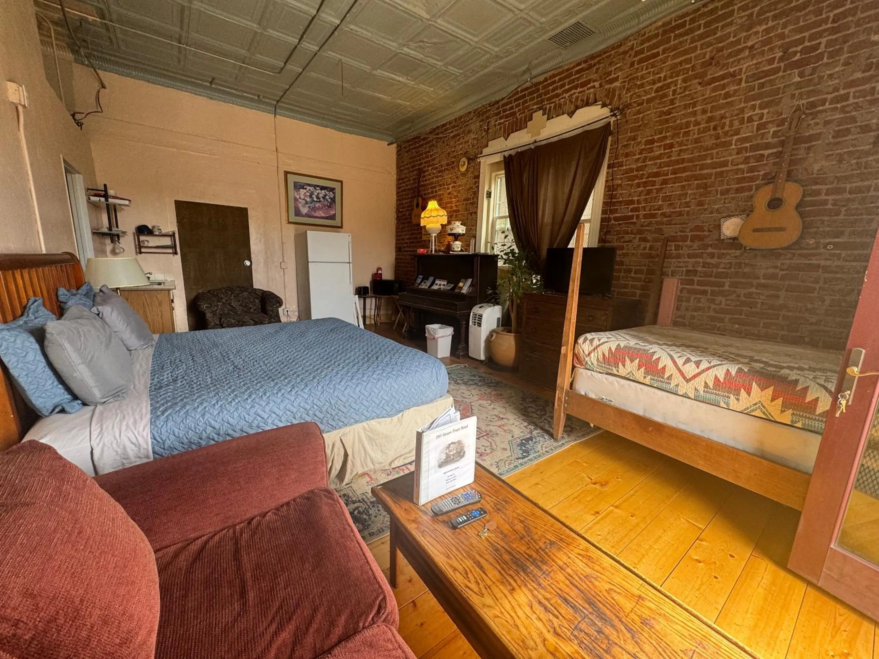 Bed in Steam Train Hotel