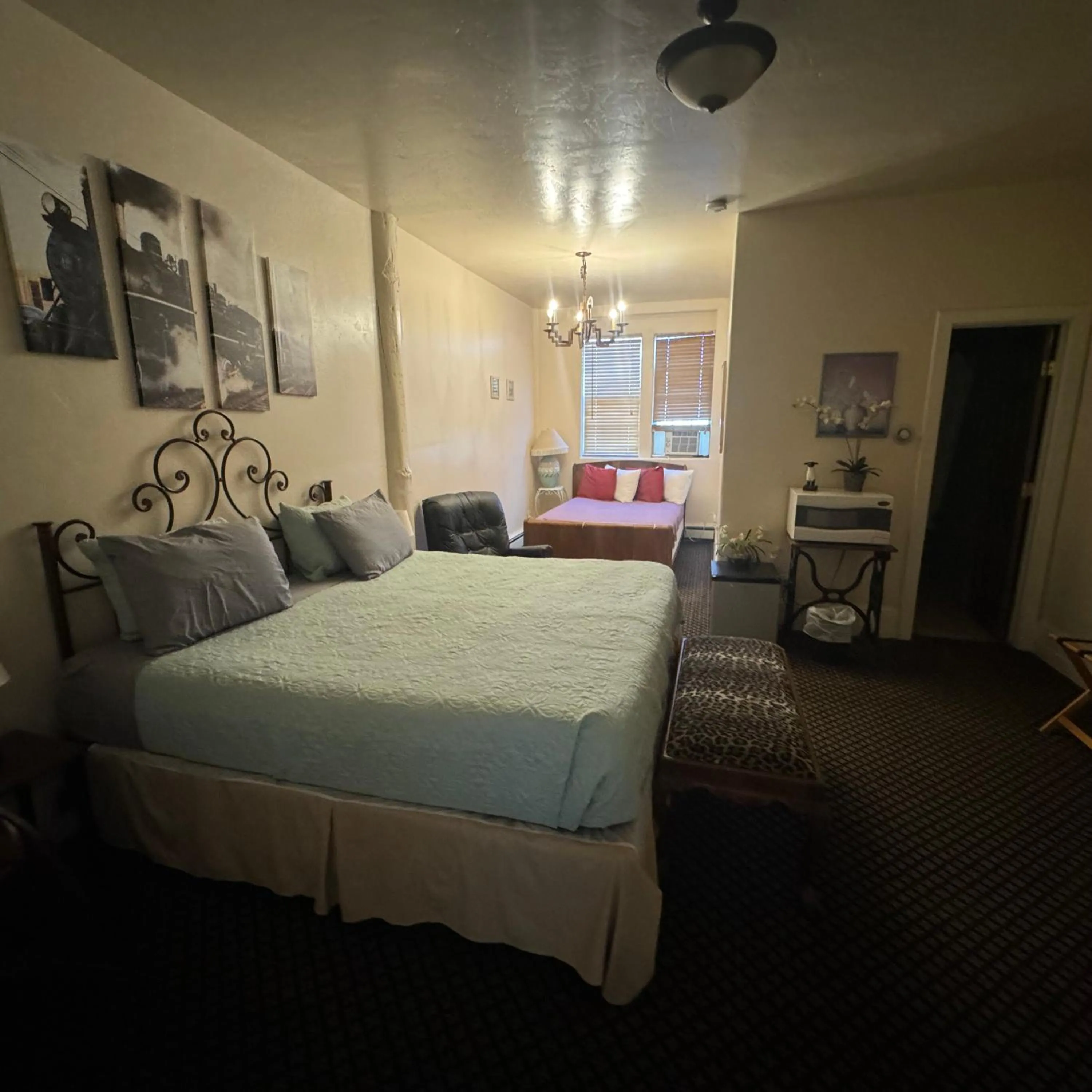 Bed in Steam Train Hotel