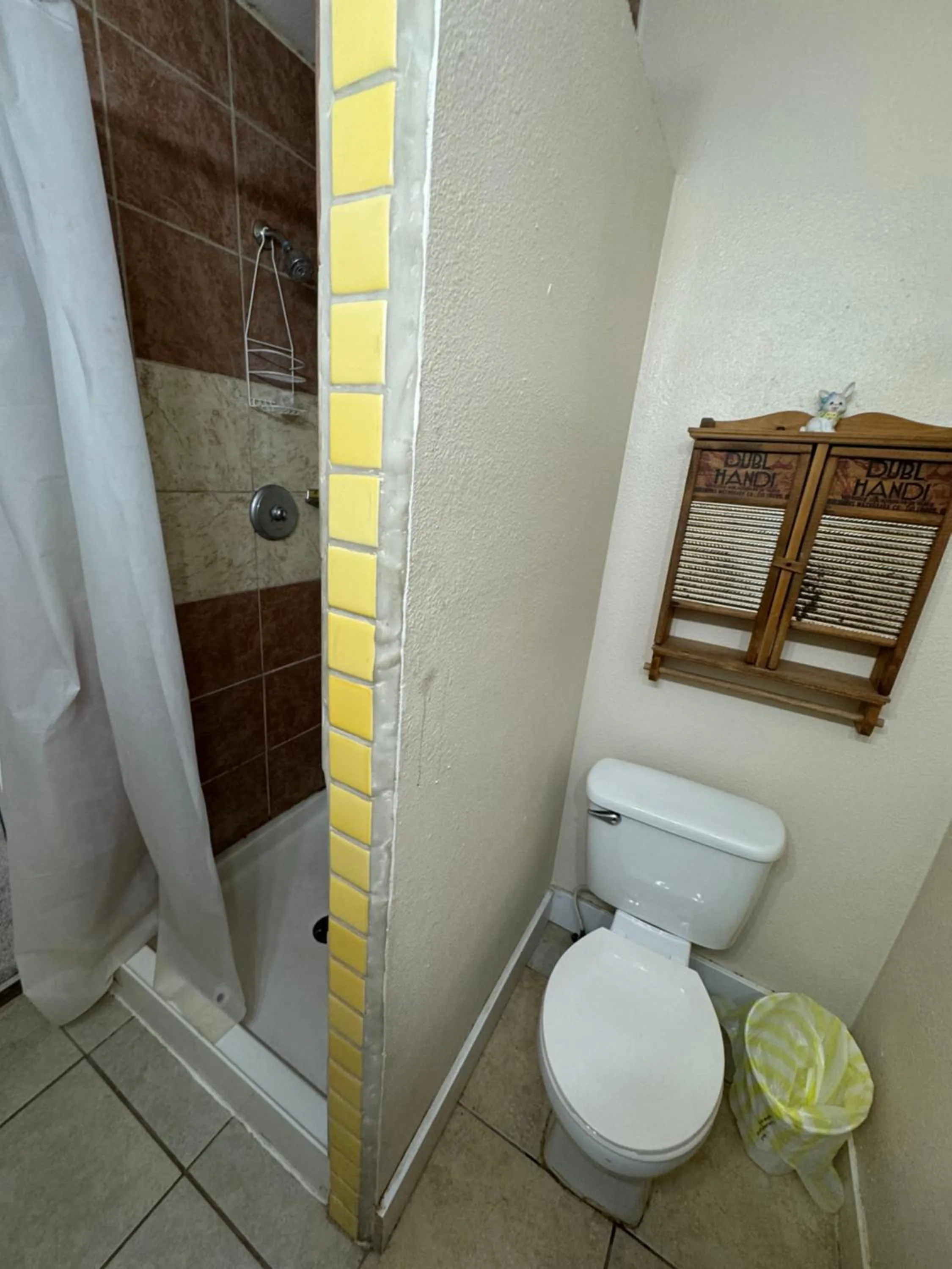 Shower in Steam Train Hotel