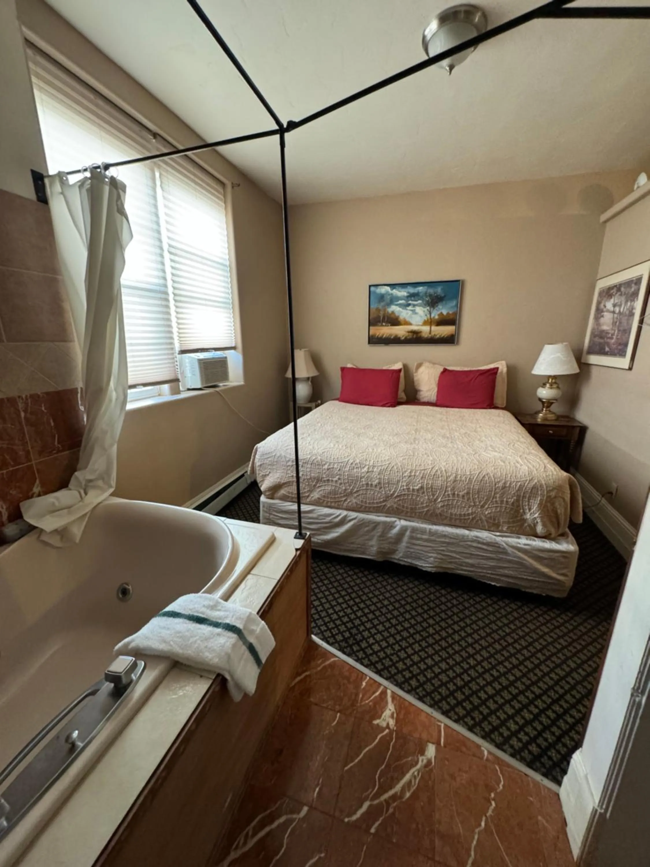 Bed in Steam Train Hotel