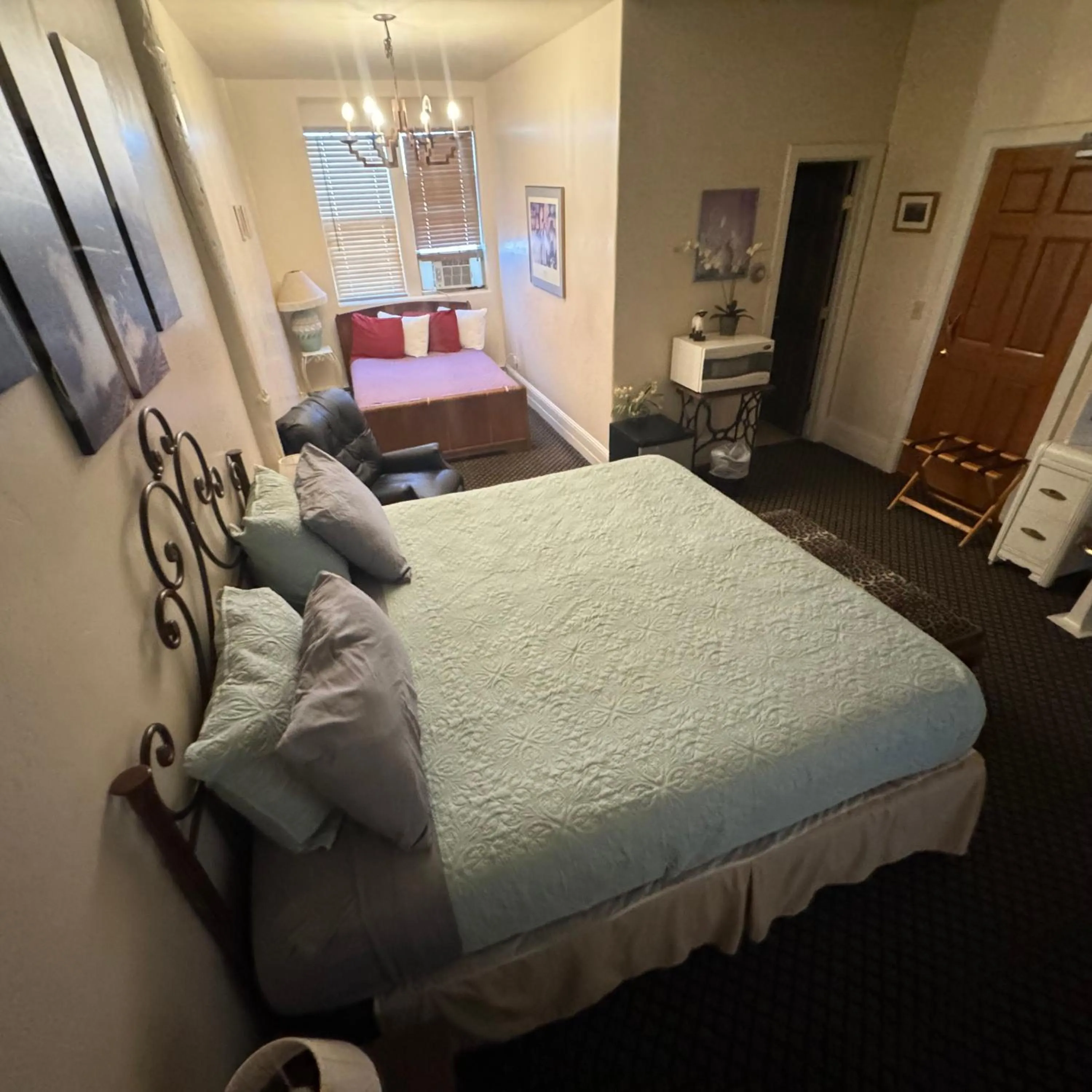 Bed in Steam Train Hotel