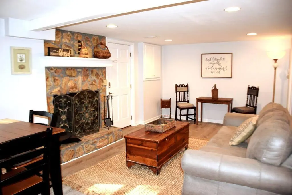 Living room in Mae’s Cottage in the Clouds