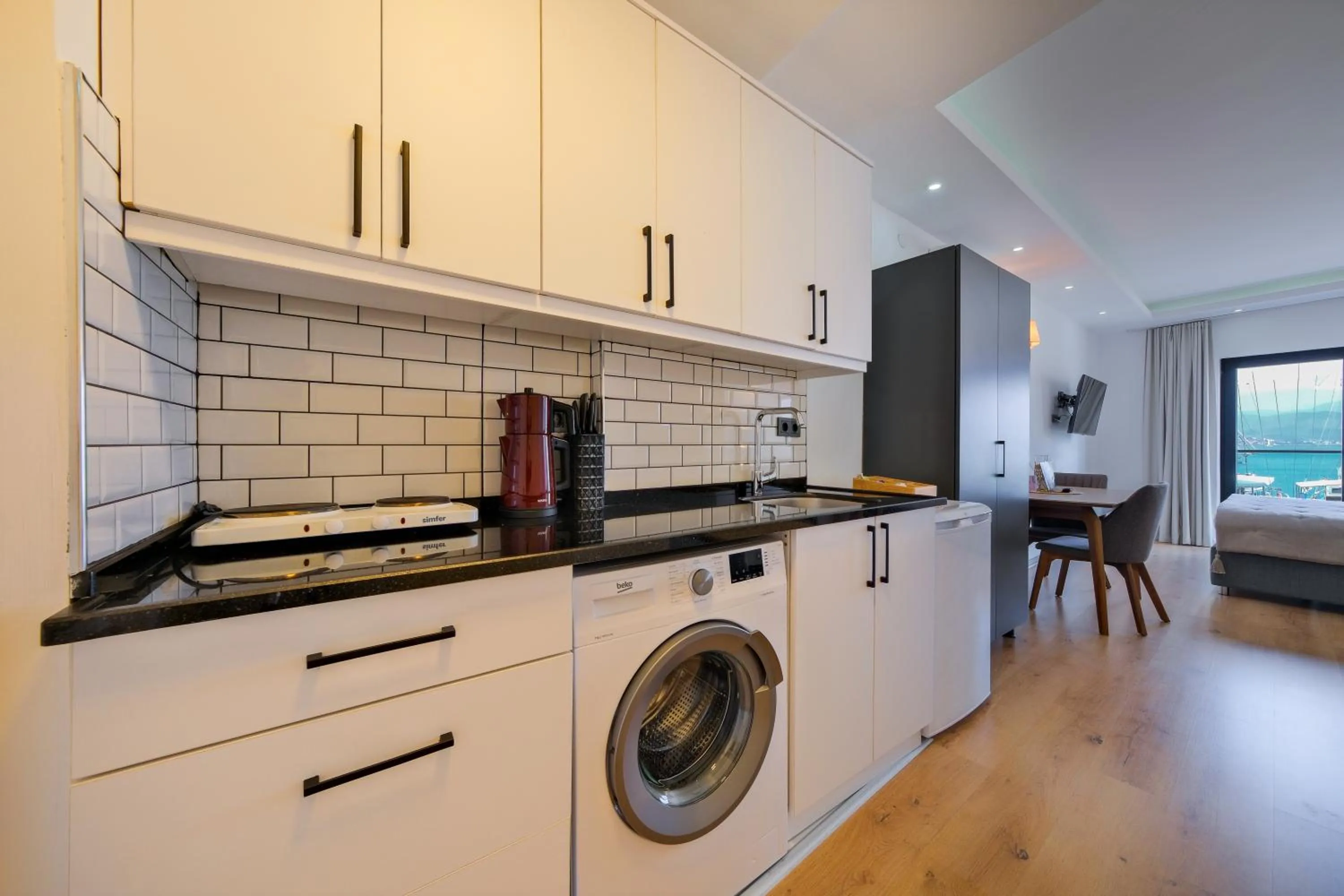 Kitchen or kitchenette in Körfez Residence