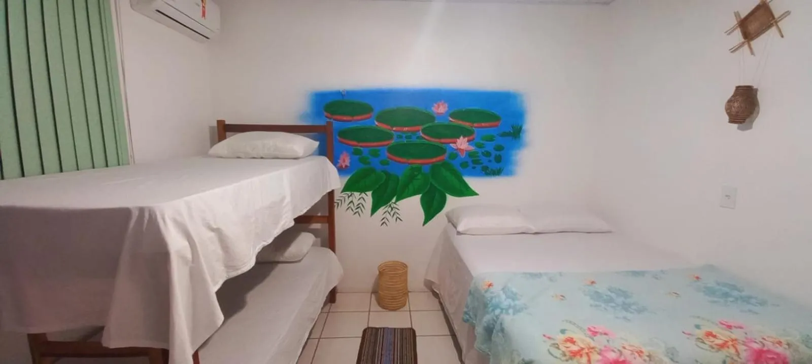 Bed in Pousada Angatu alter