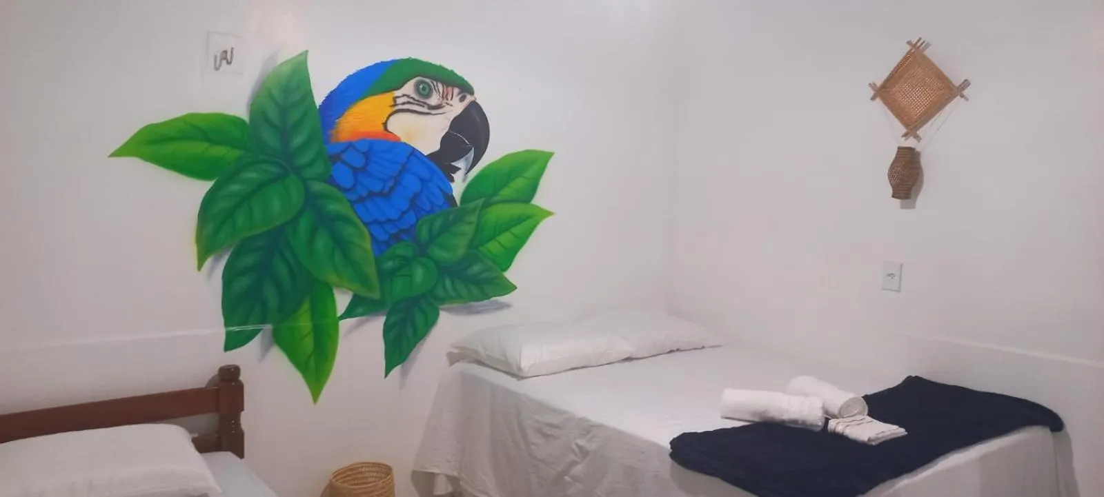 Bed in Pousada Angatu alter