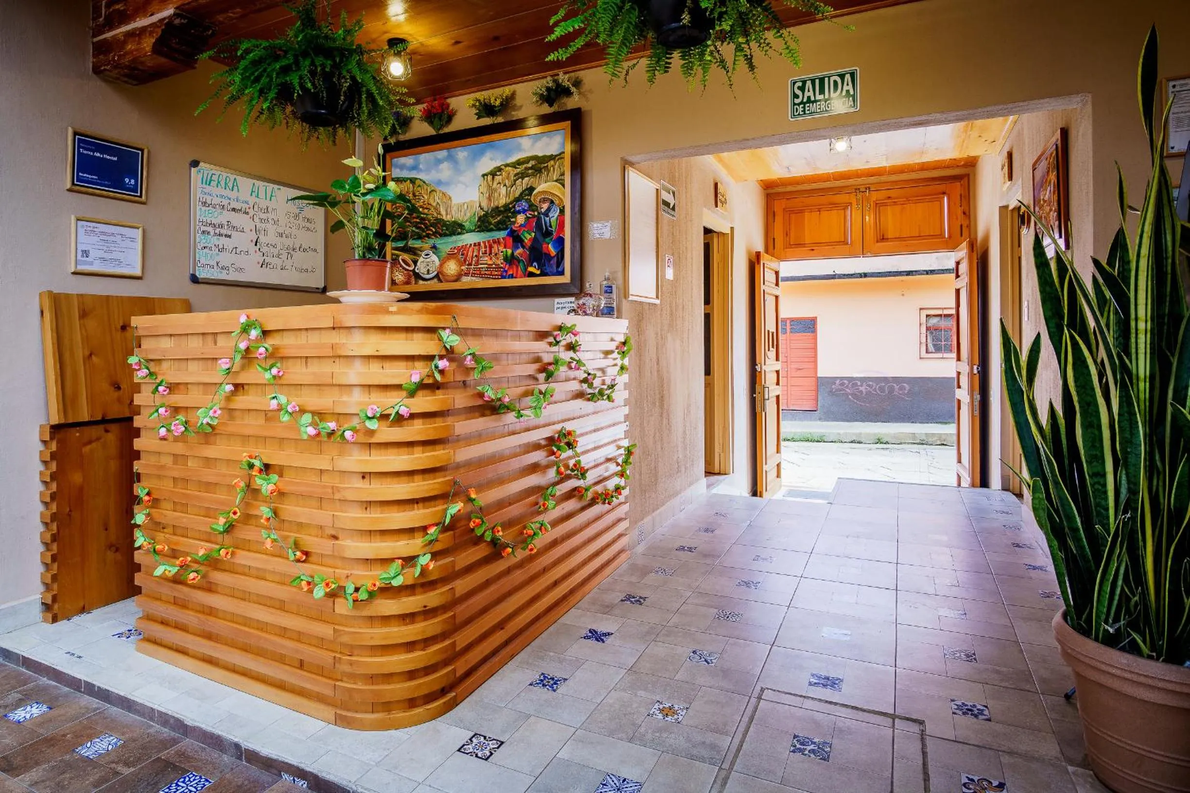 Lobby or reception in Tierra Alta Hostal