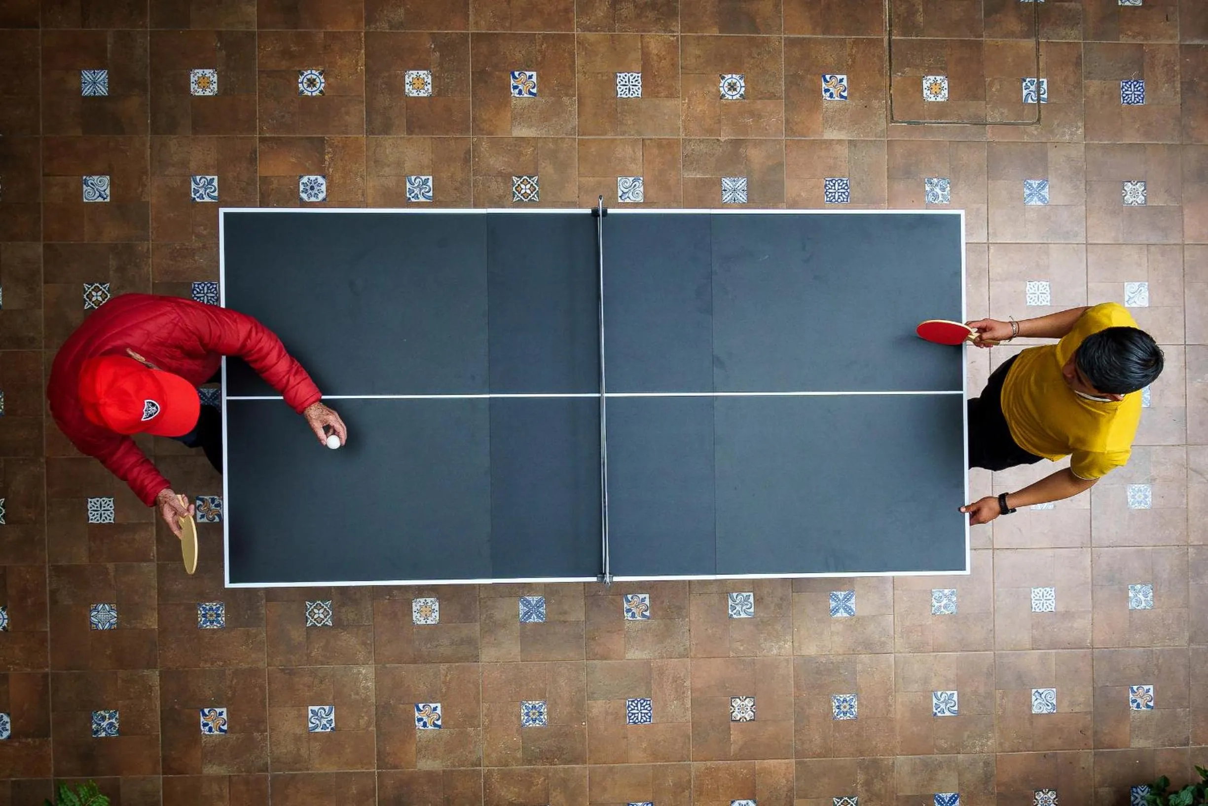 Table tennis in Tierra Alta Hostal