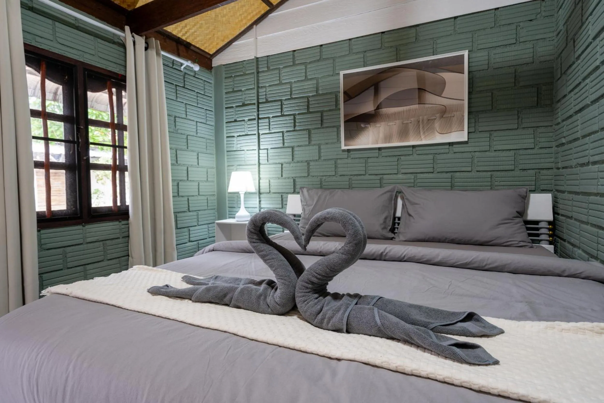 Bed in Breeze Bungalows