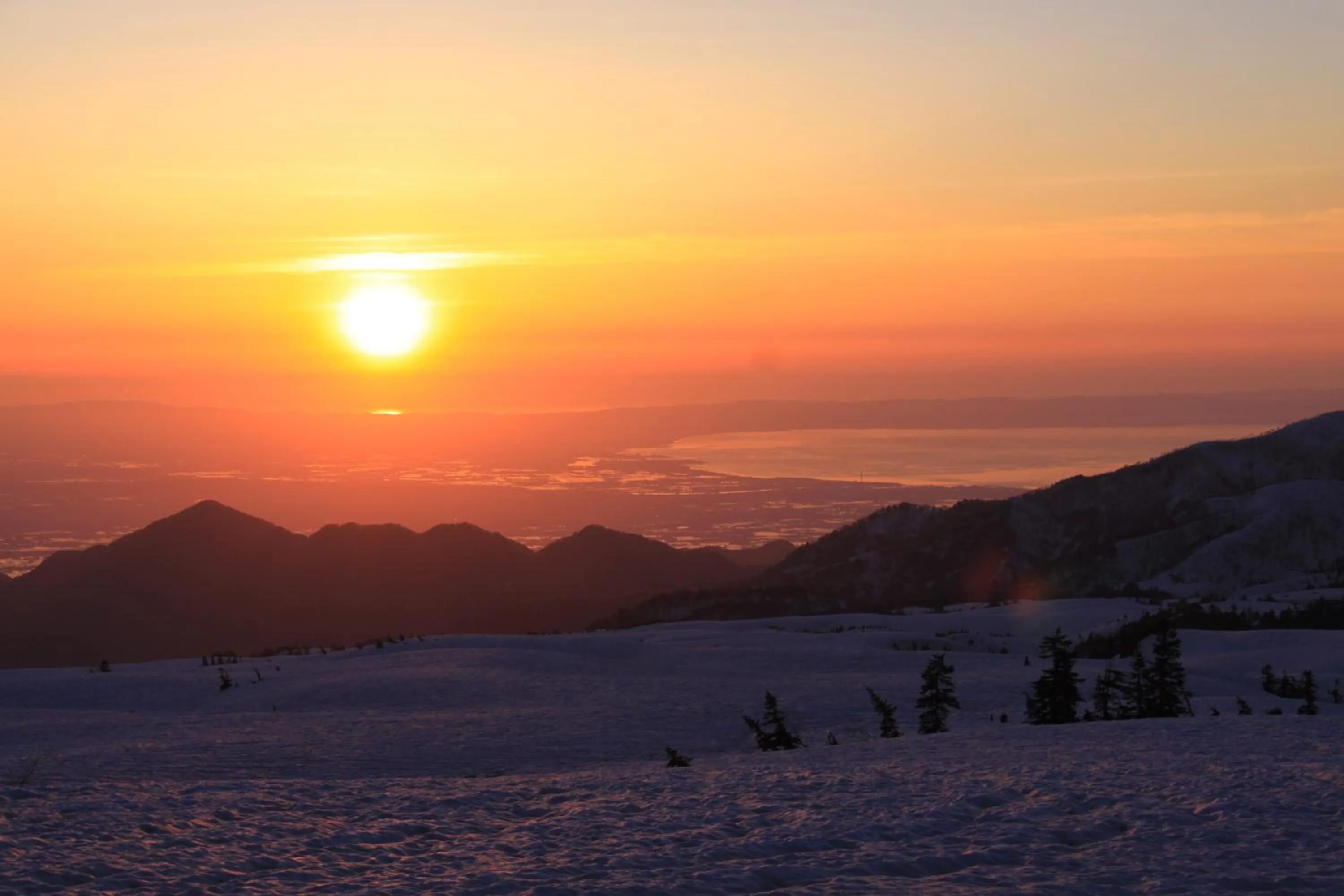 Sunset in Midagahara Hotel