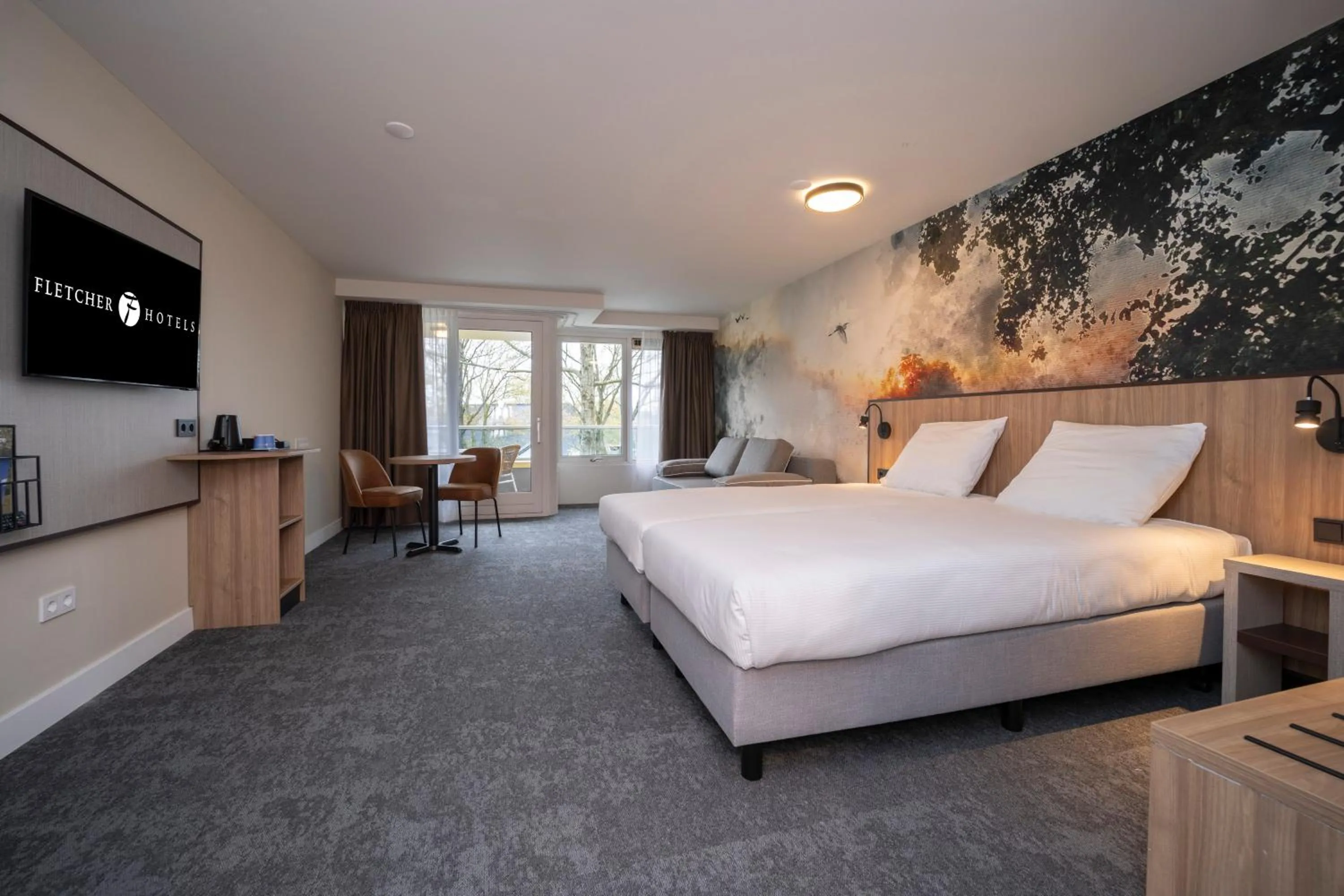 Bedroom, Bed in Fletcher Hotel-Restaurant Langewold