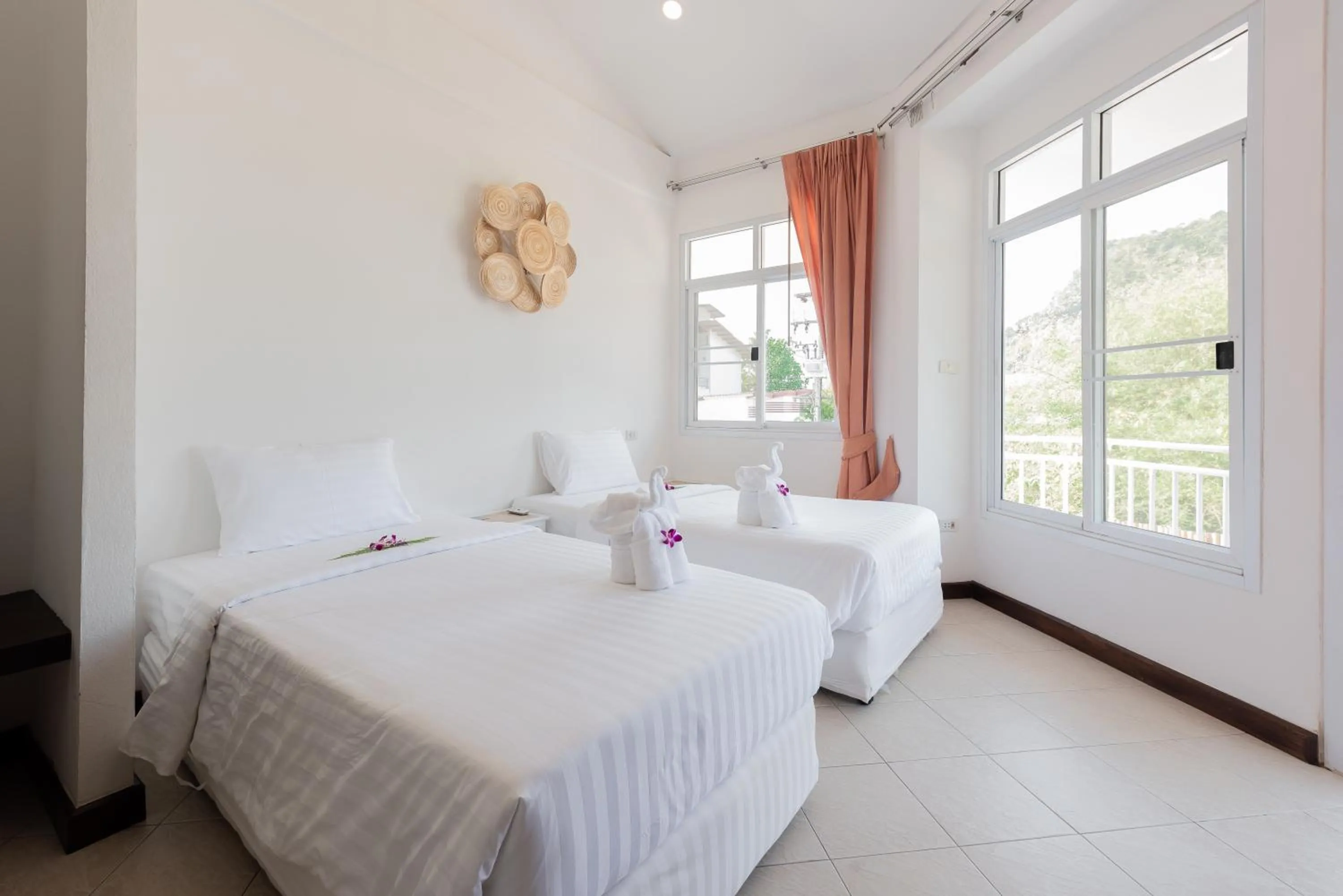 Bed in Twin Villas Ao Nang