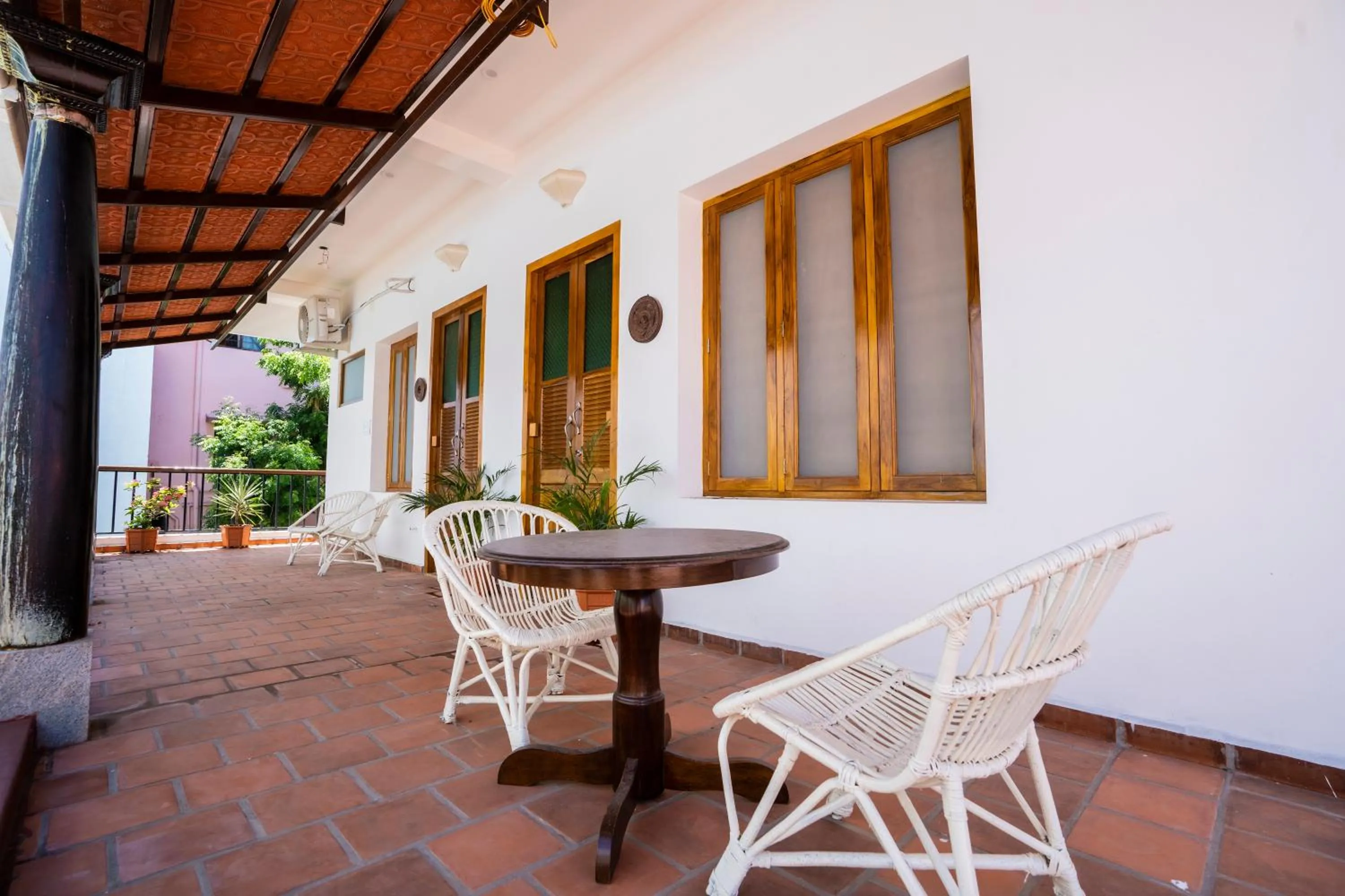 Balcony/Terrace in Bel Abri Colonial Living, Pondicherry