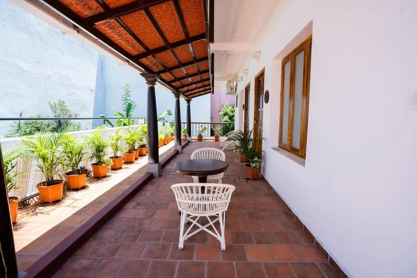 Patio in Bel Abri Colonial Living, Pondicherry