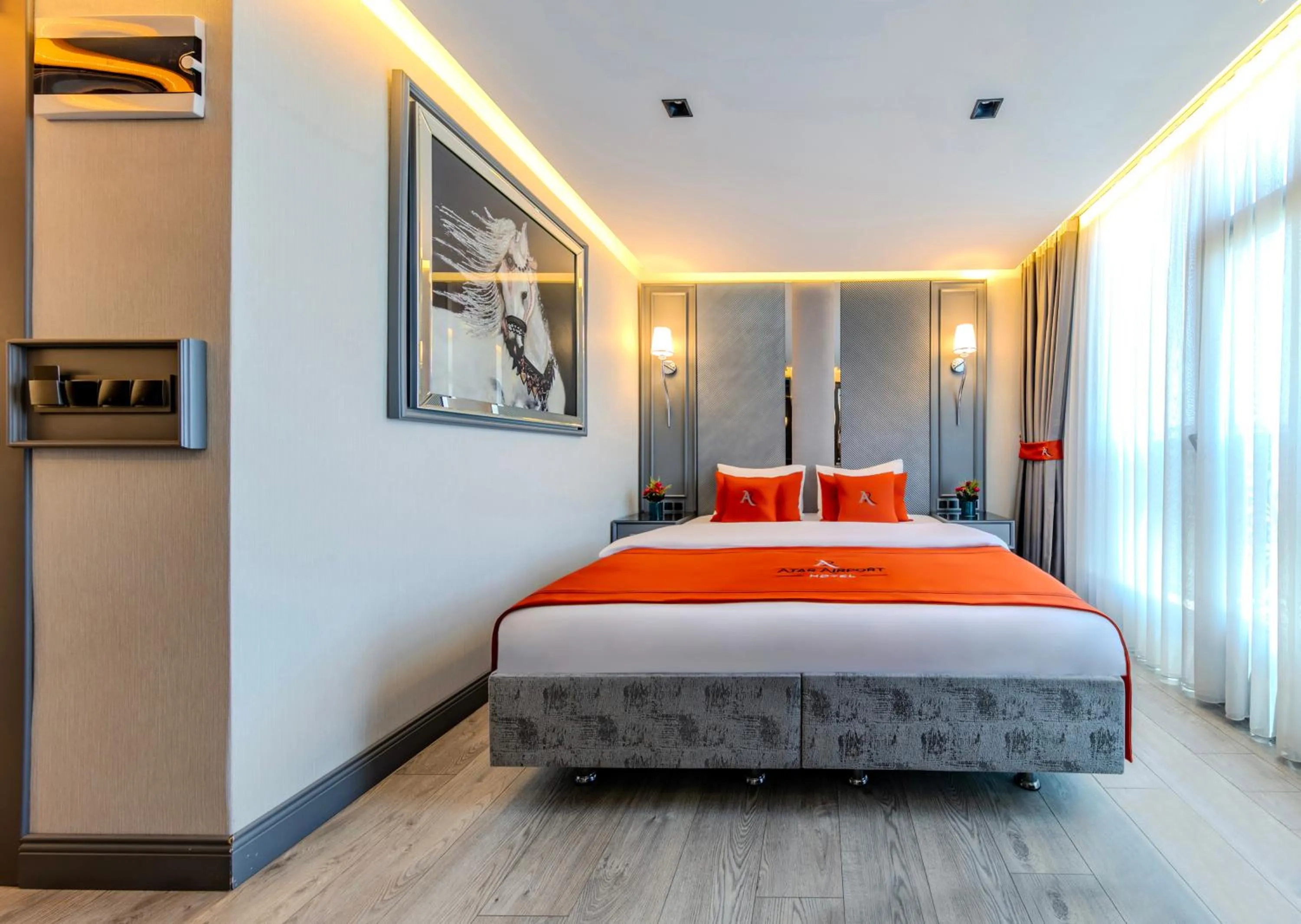 Photo of the whole room, Bed in Atar Airport Hotel - Spa & Wellness