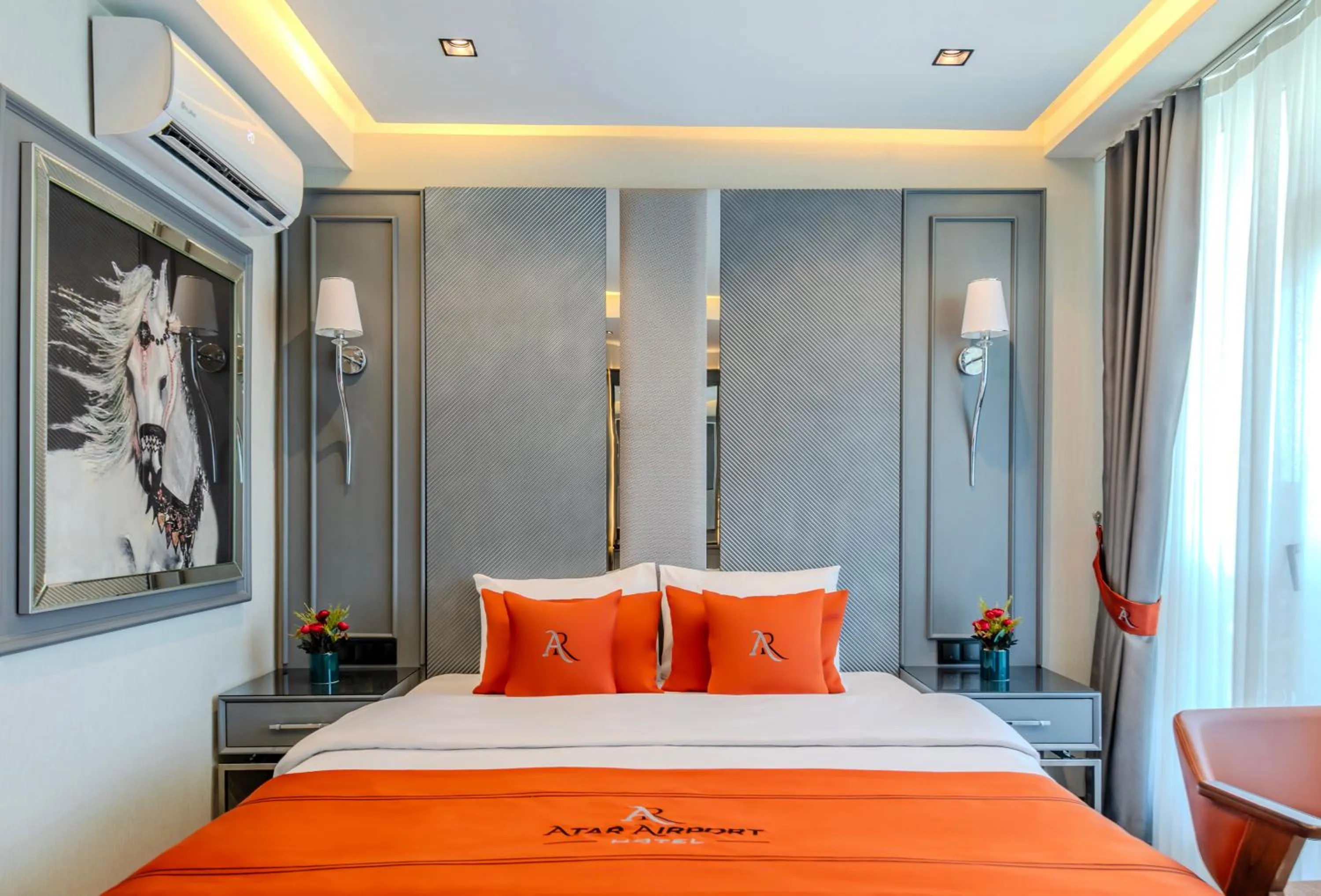 Photo of the whole room, Bed in Atar Airport Hotel - Spa & Wellness