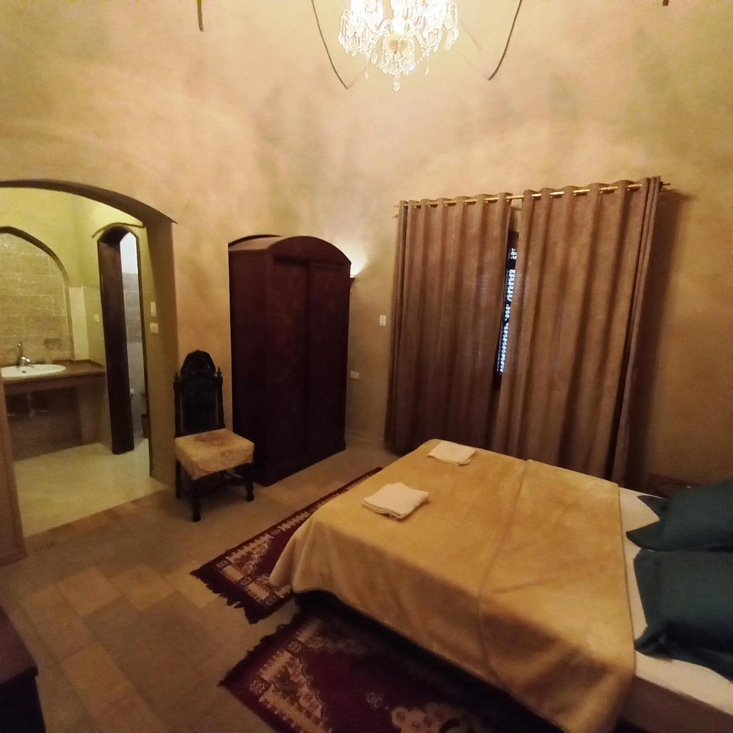 Bed in Mystical habou domes villa private pool