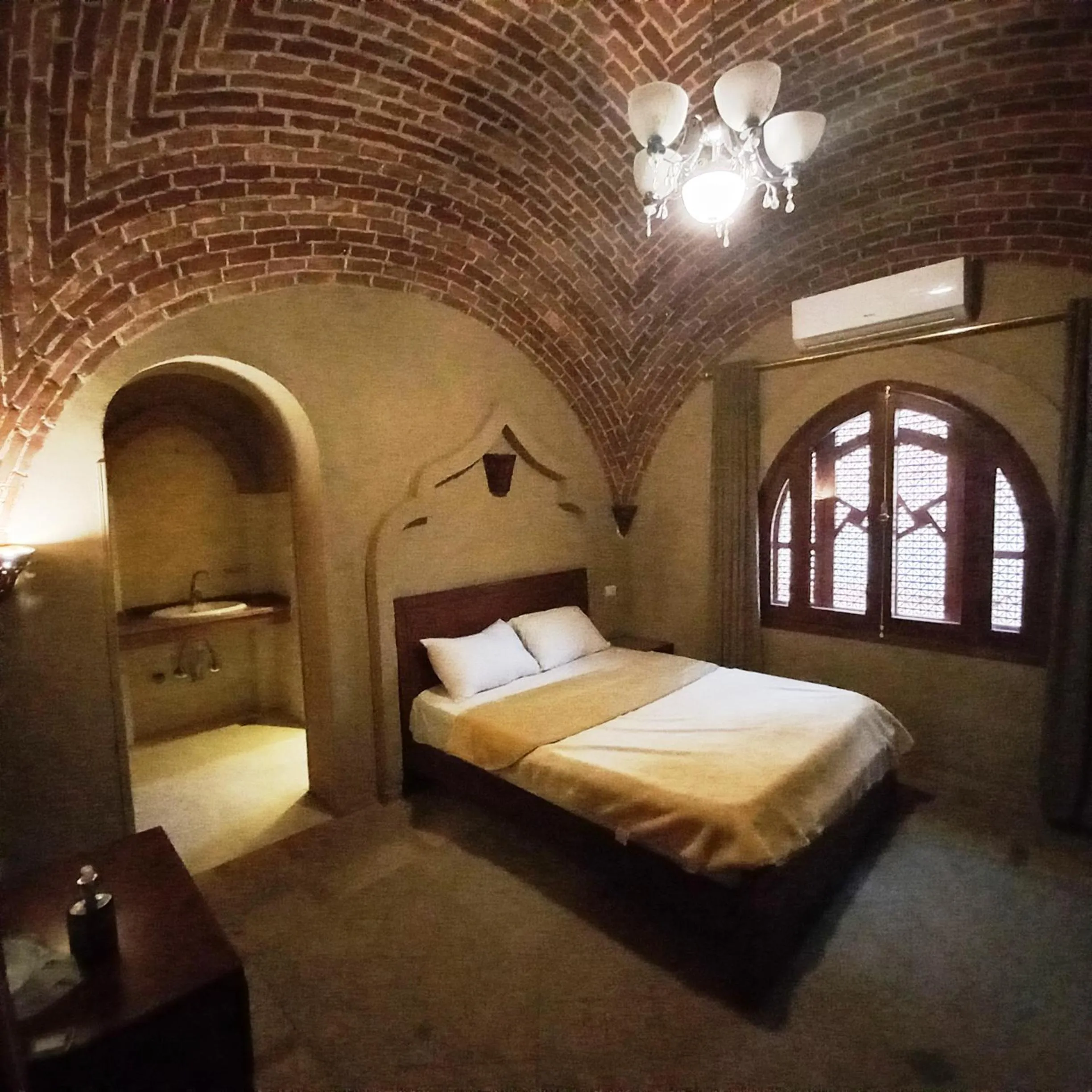 Bed in Mystical habou domes villa private pool