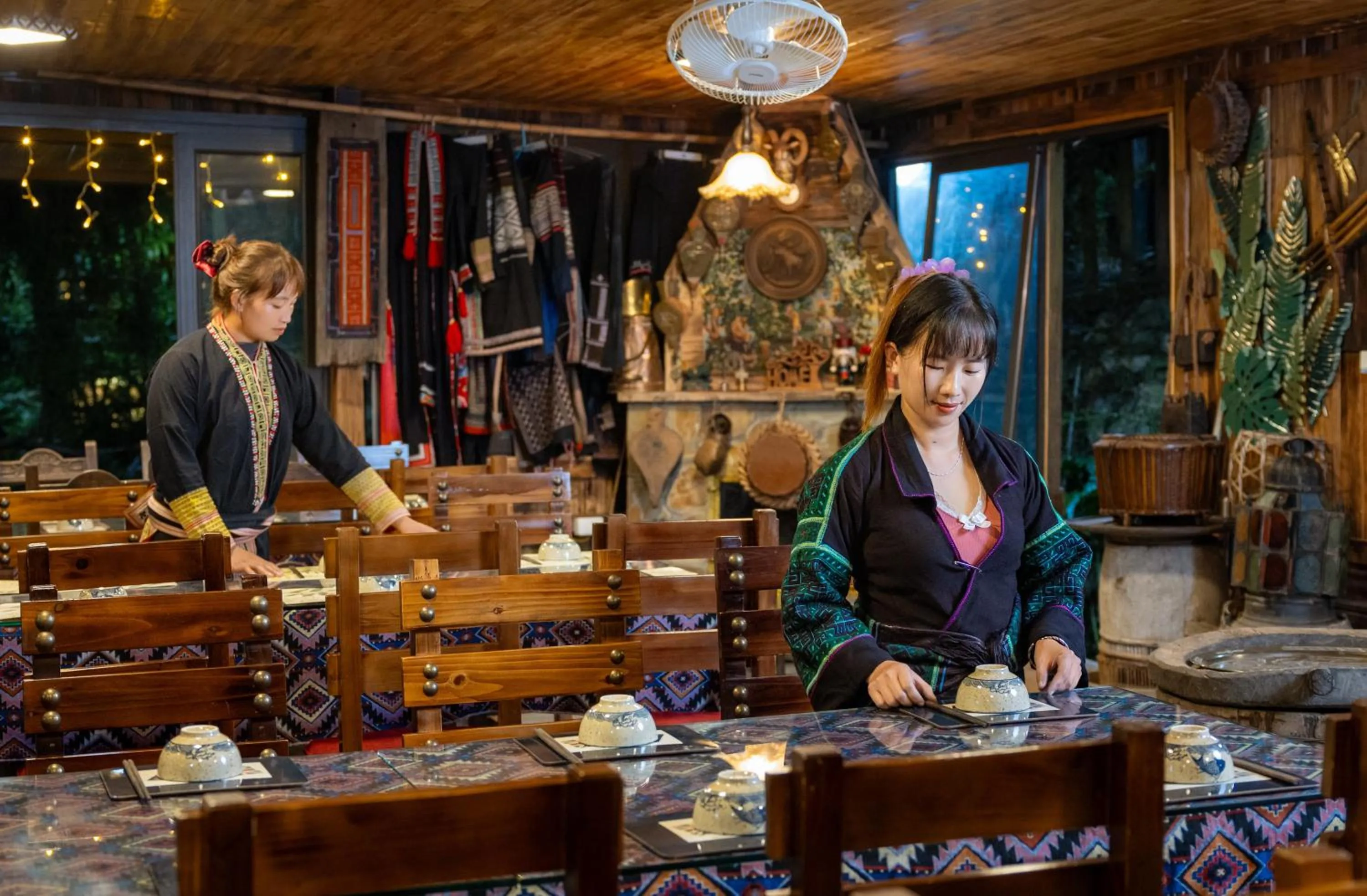 Staff in Ta Phin Cottage