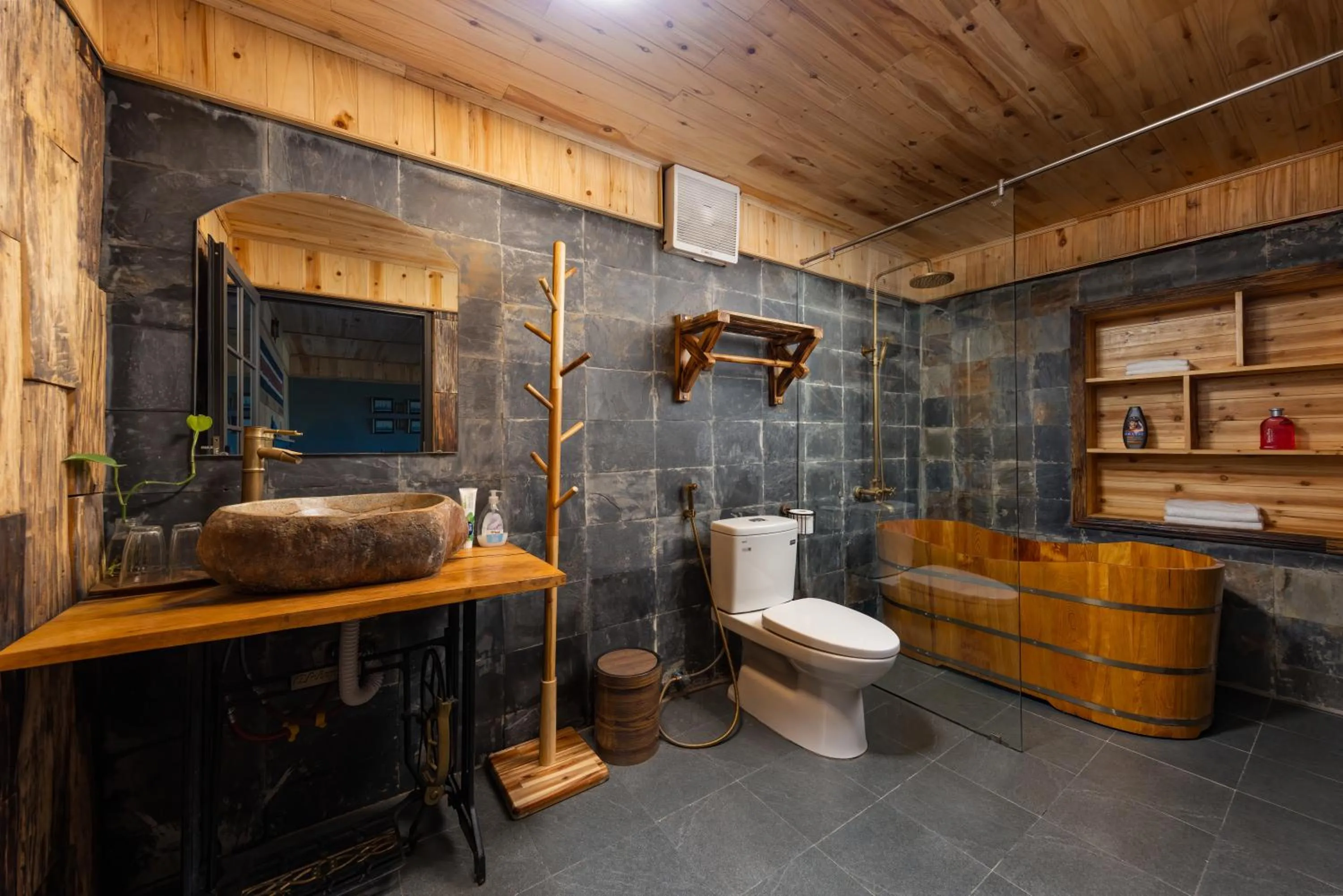 Shower in Ta Phin Cottage