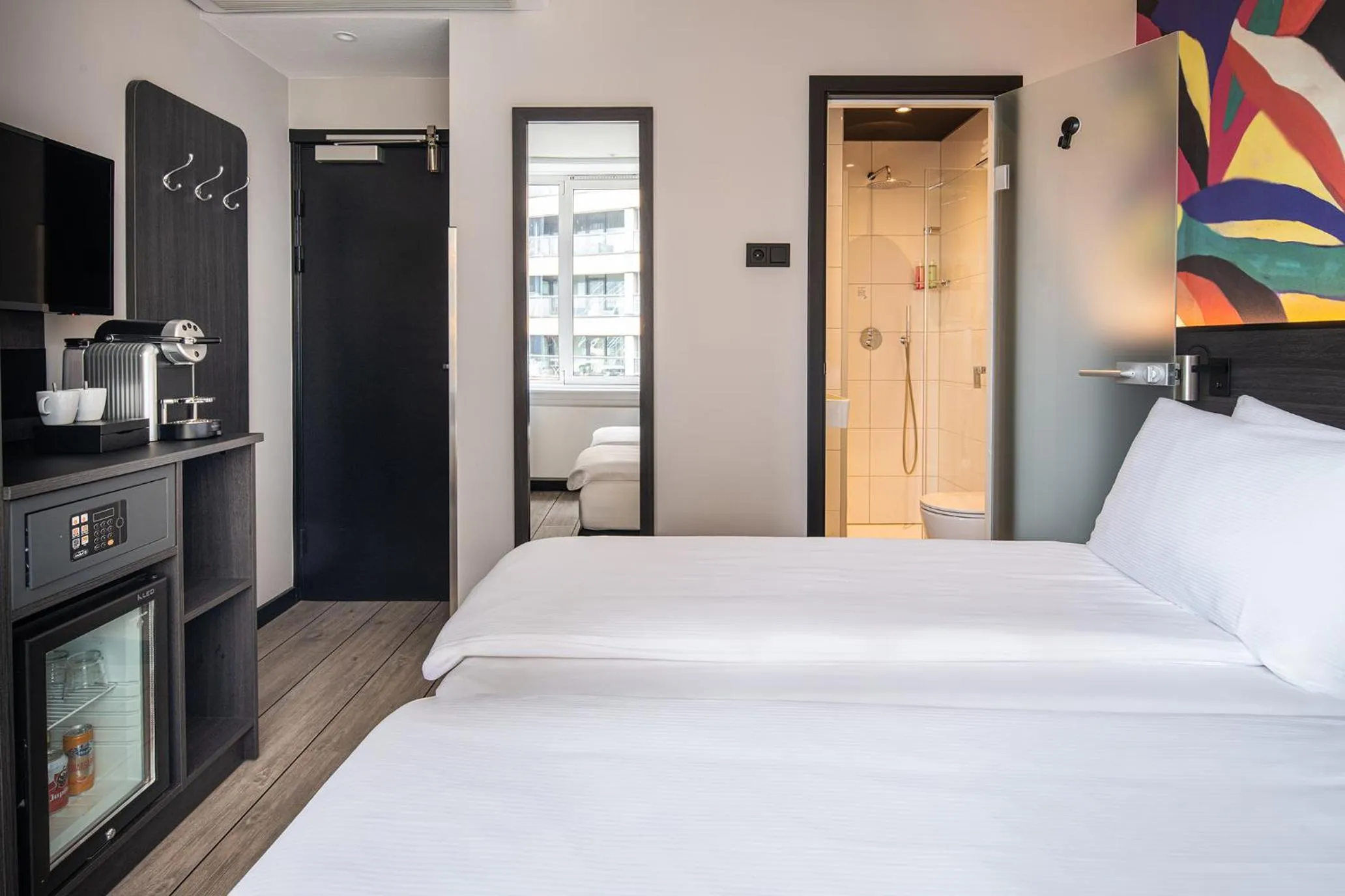 Photo of the whole room, Bed in Thon Hotel Rotterdam City Centre