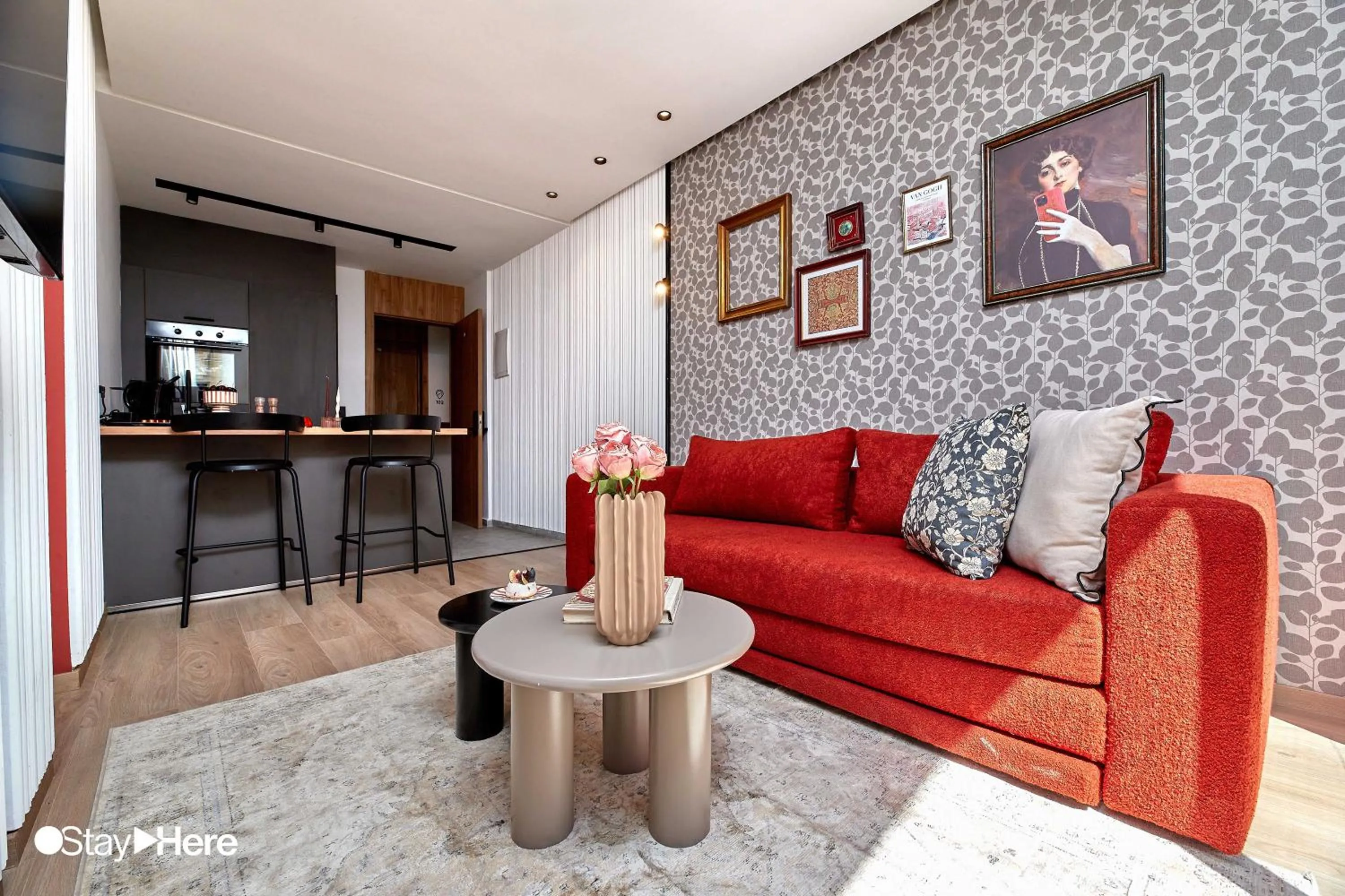 Living room in Stayhere Casablanca - Maarif - Elite Residence