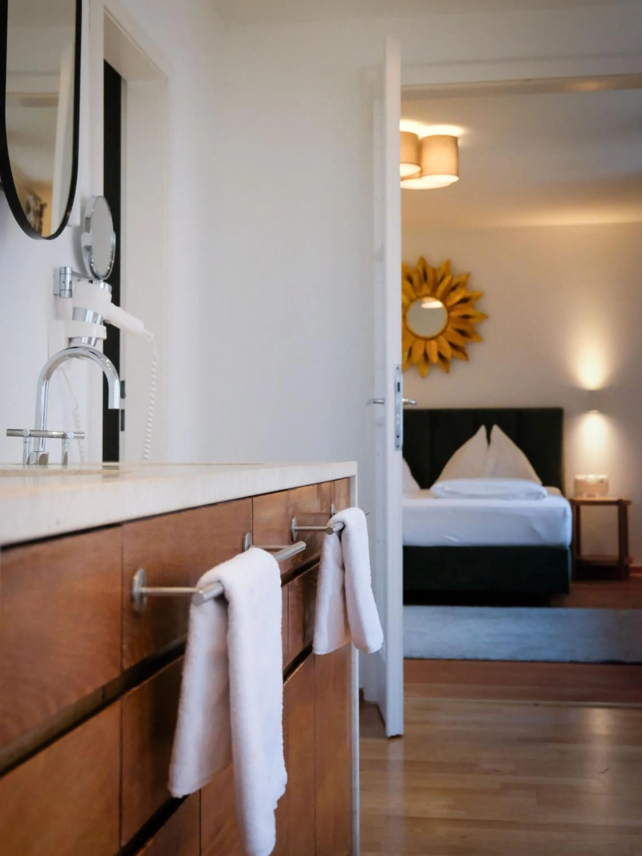 Bed in Hubertus Boutiquehotel Filzmoos