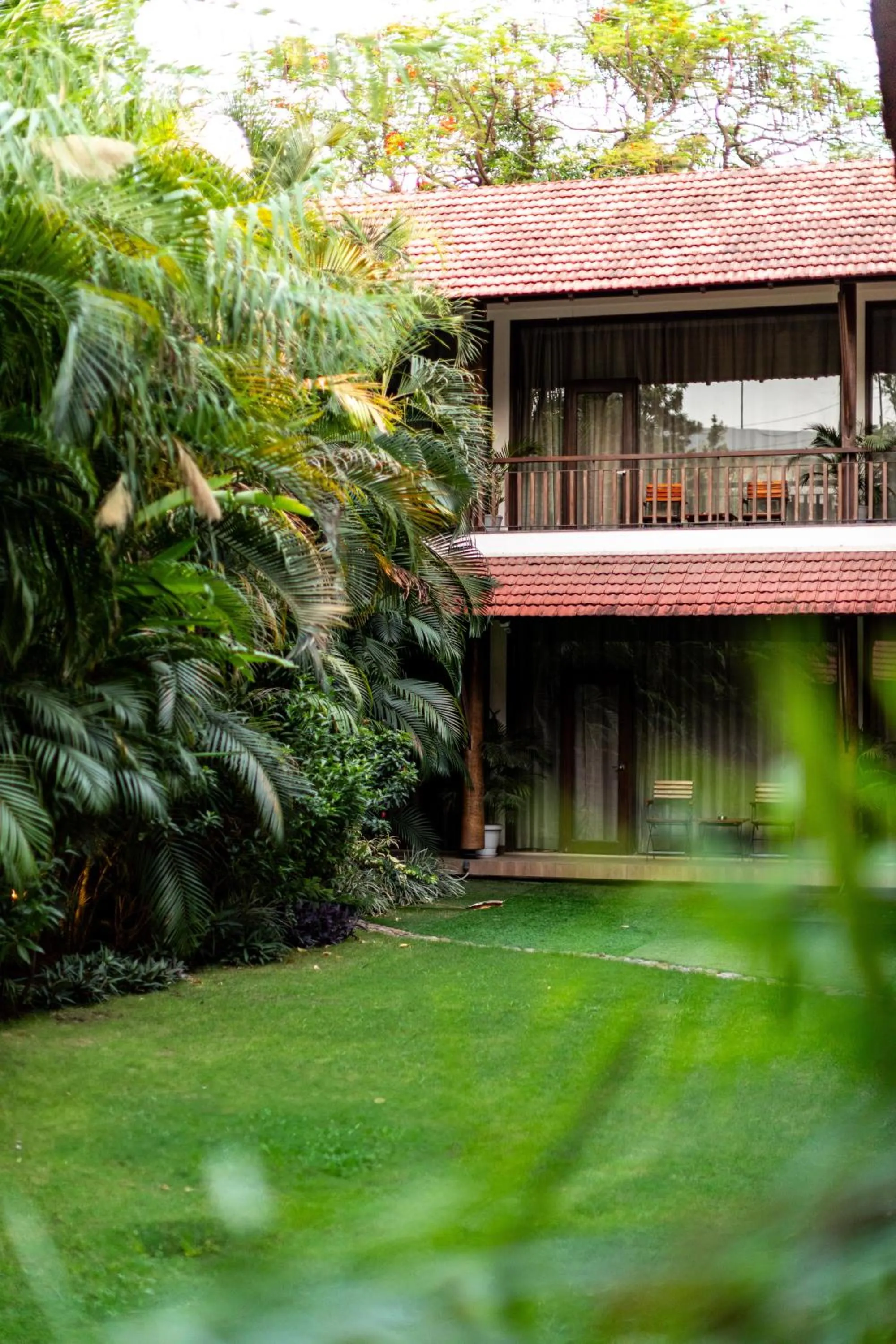 Garden view in Kwality's Motel Shiraz