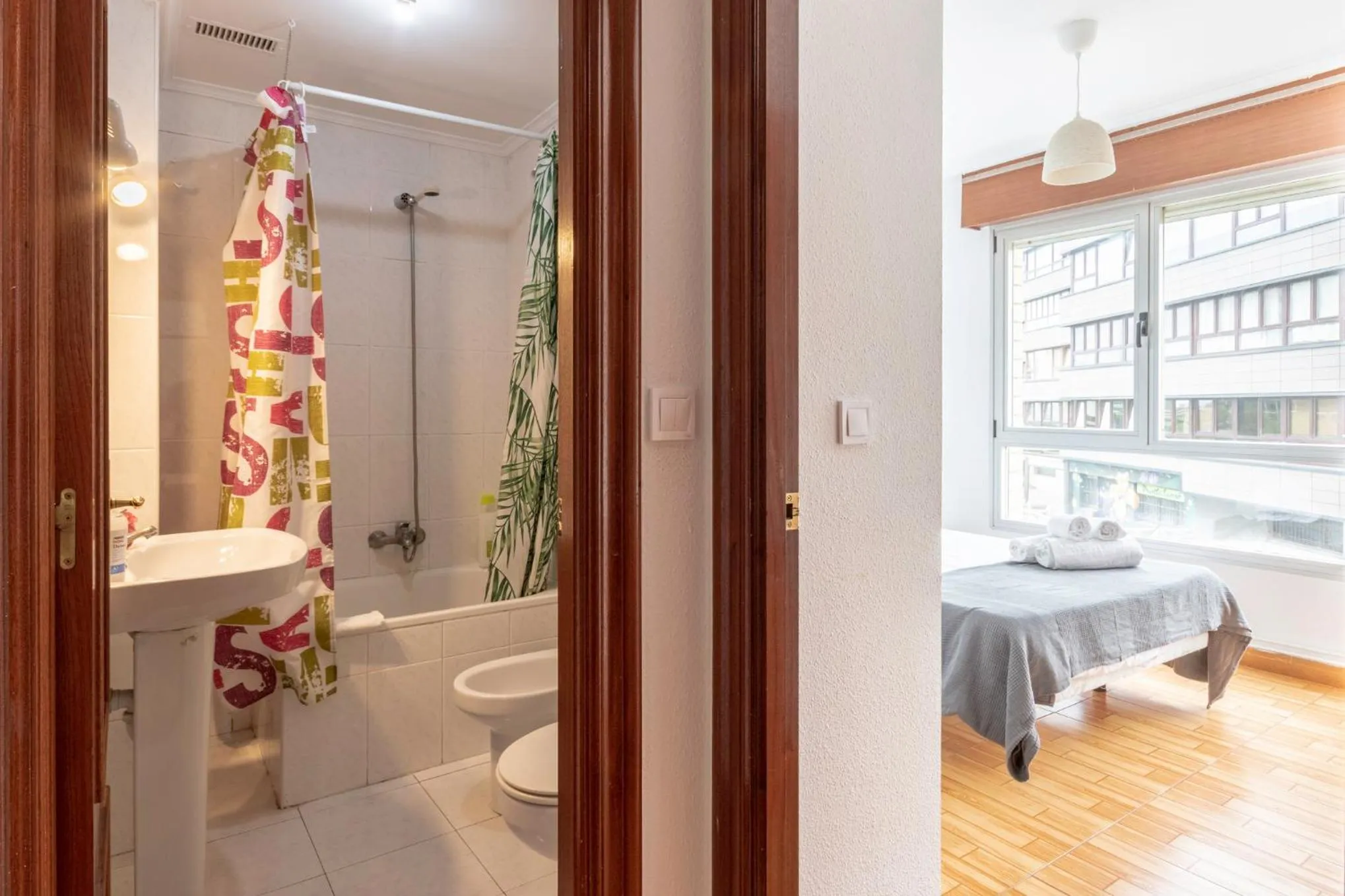 Bathroom in La Arena Apartamentos Zierbena