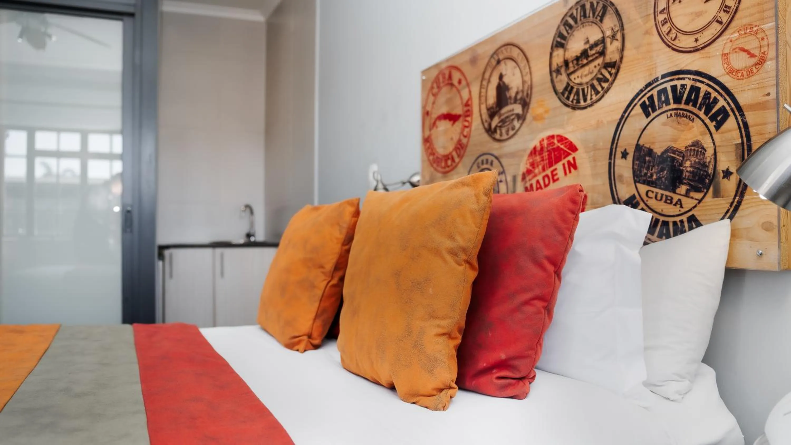 Bed in Yalla Yalla Boutique Hotel