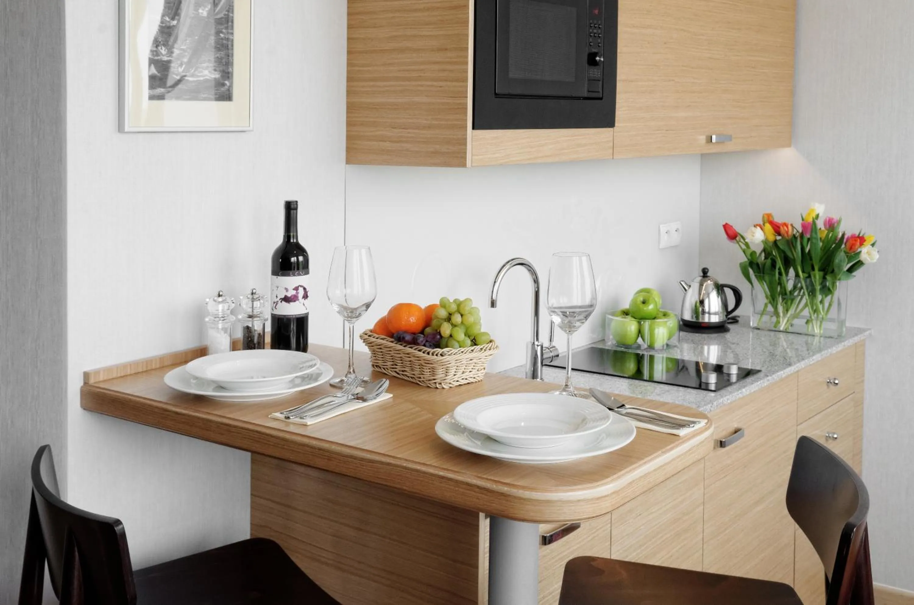 Kitchen or kitchenette in Hotel Marina Club Old Town View