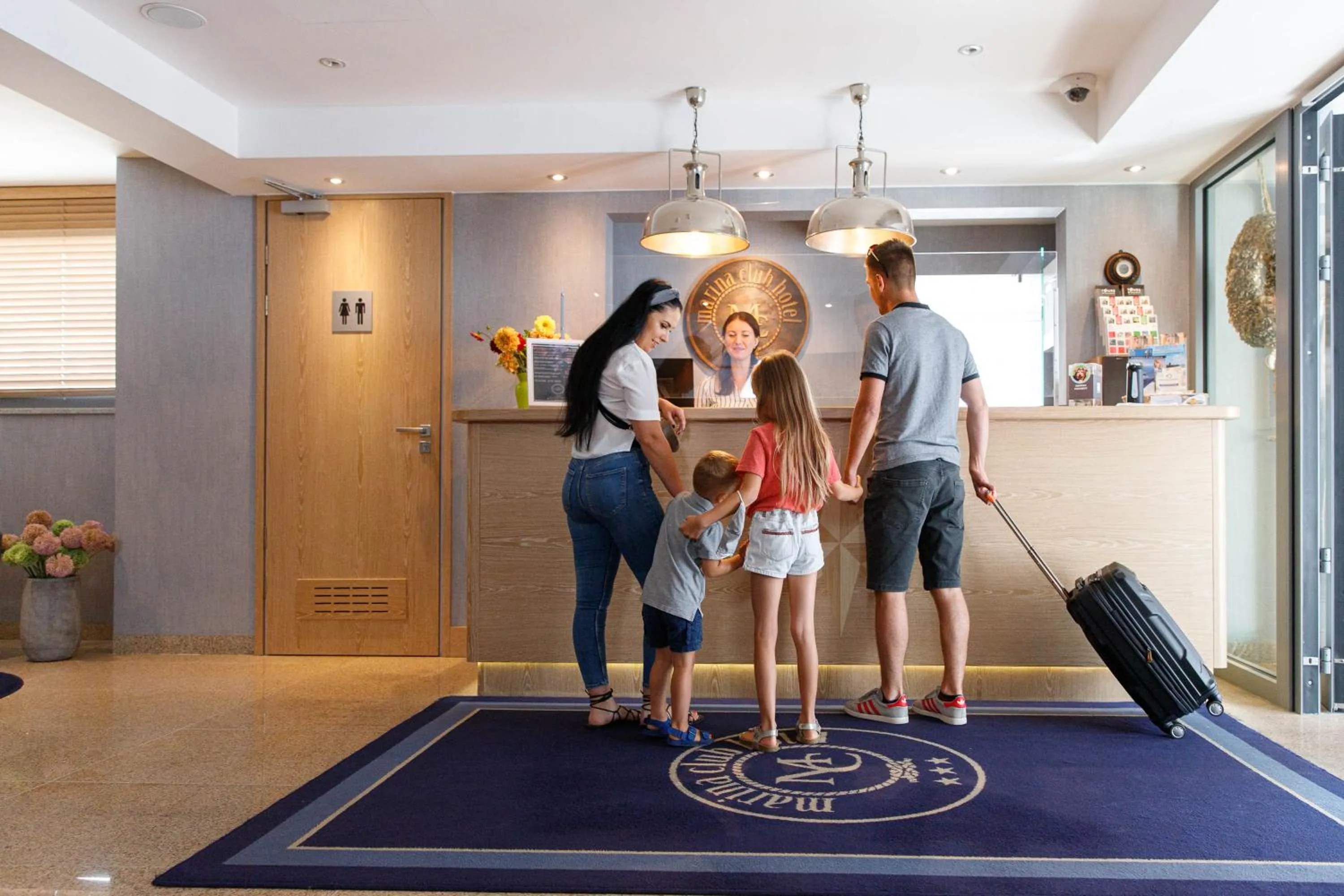 Lobby or reception in Hotel Marina Club Old Town View