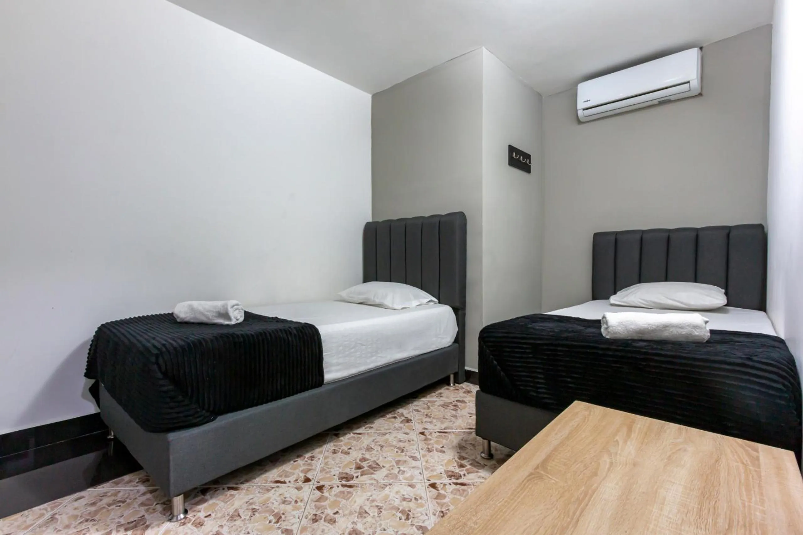 Bed in Hotel De León Estadio