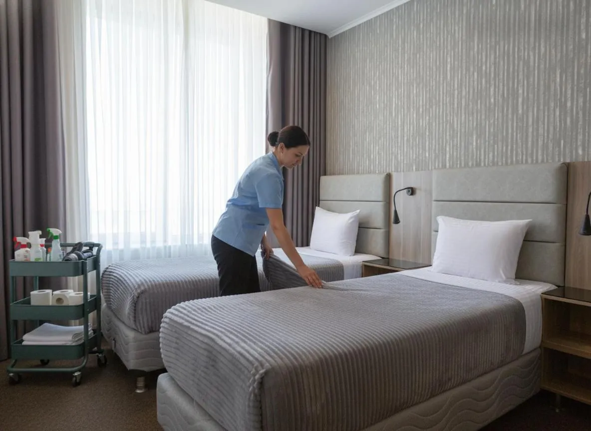 room service, Bed in Expocore Hotel