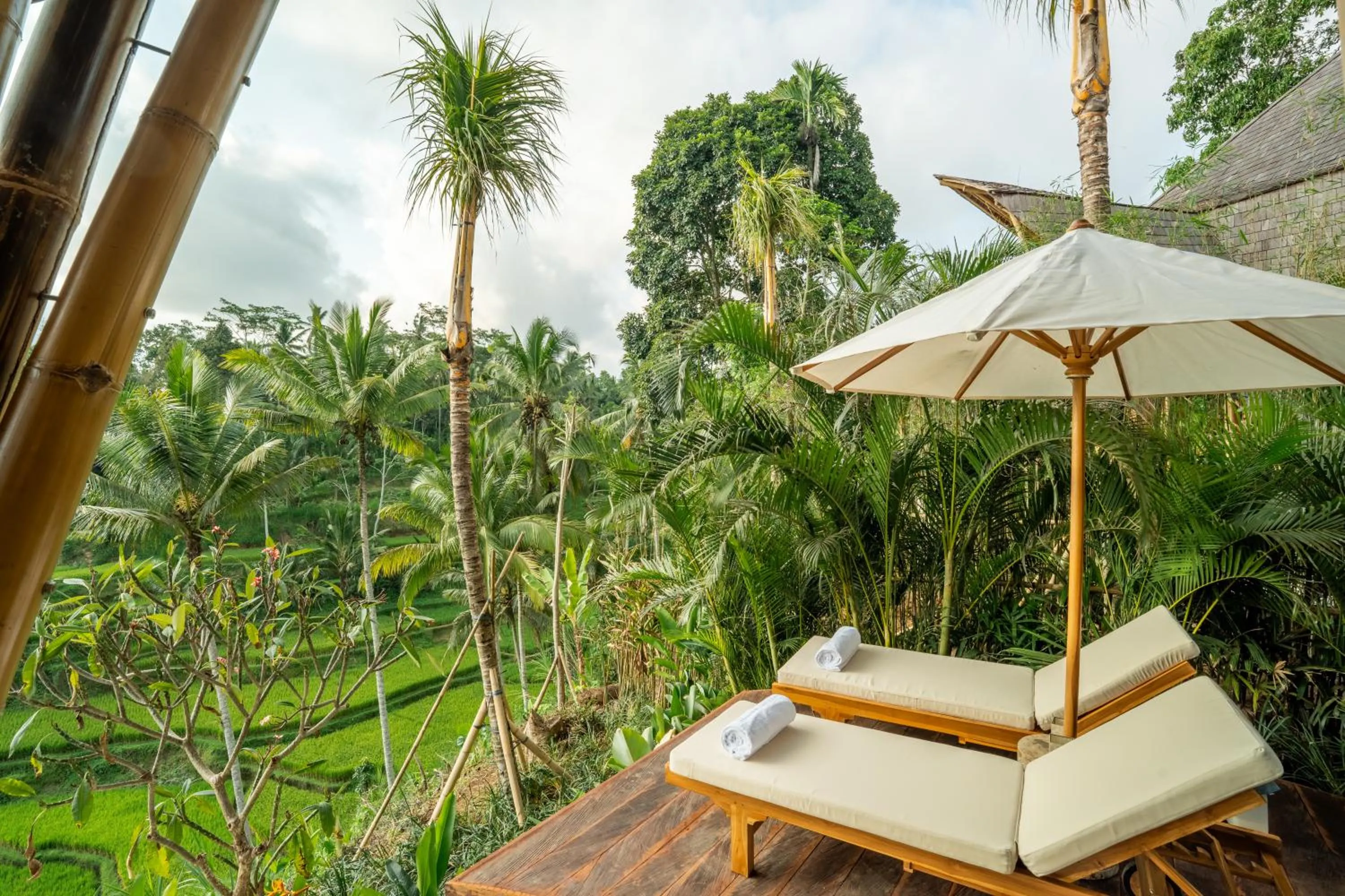 Garden view in Bambootel Sawah View