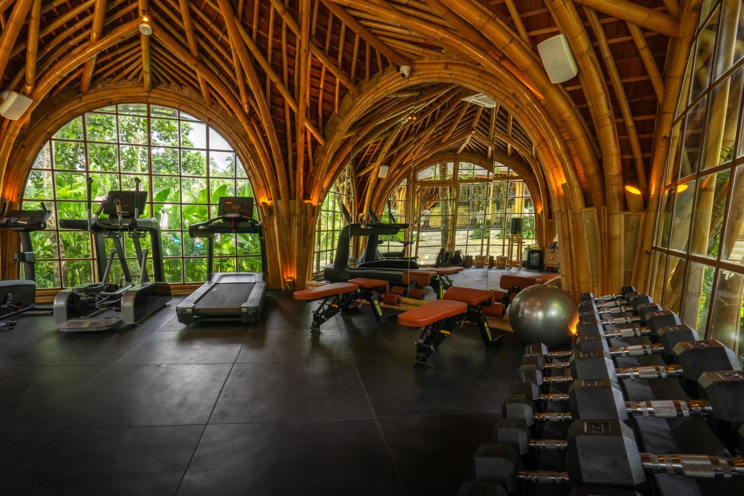 Fitness centre/facilities in Bambootel Sawah View