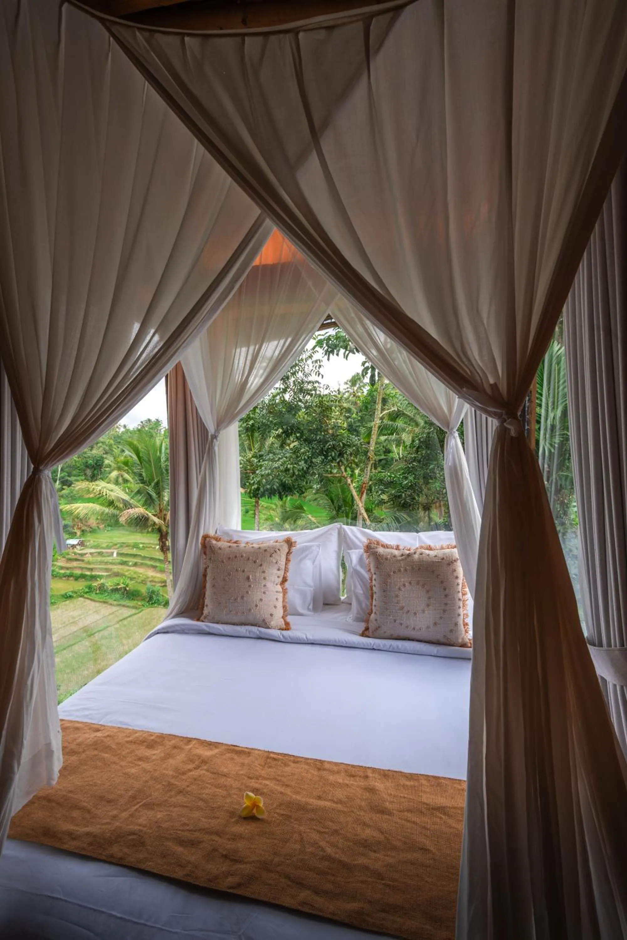 Bedroom, Bed in Bambootel Sawah View