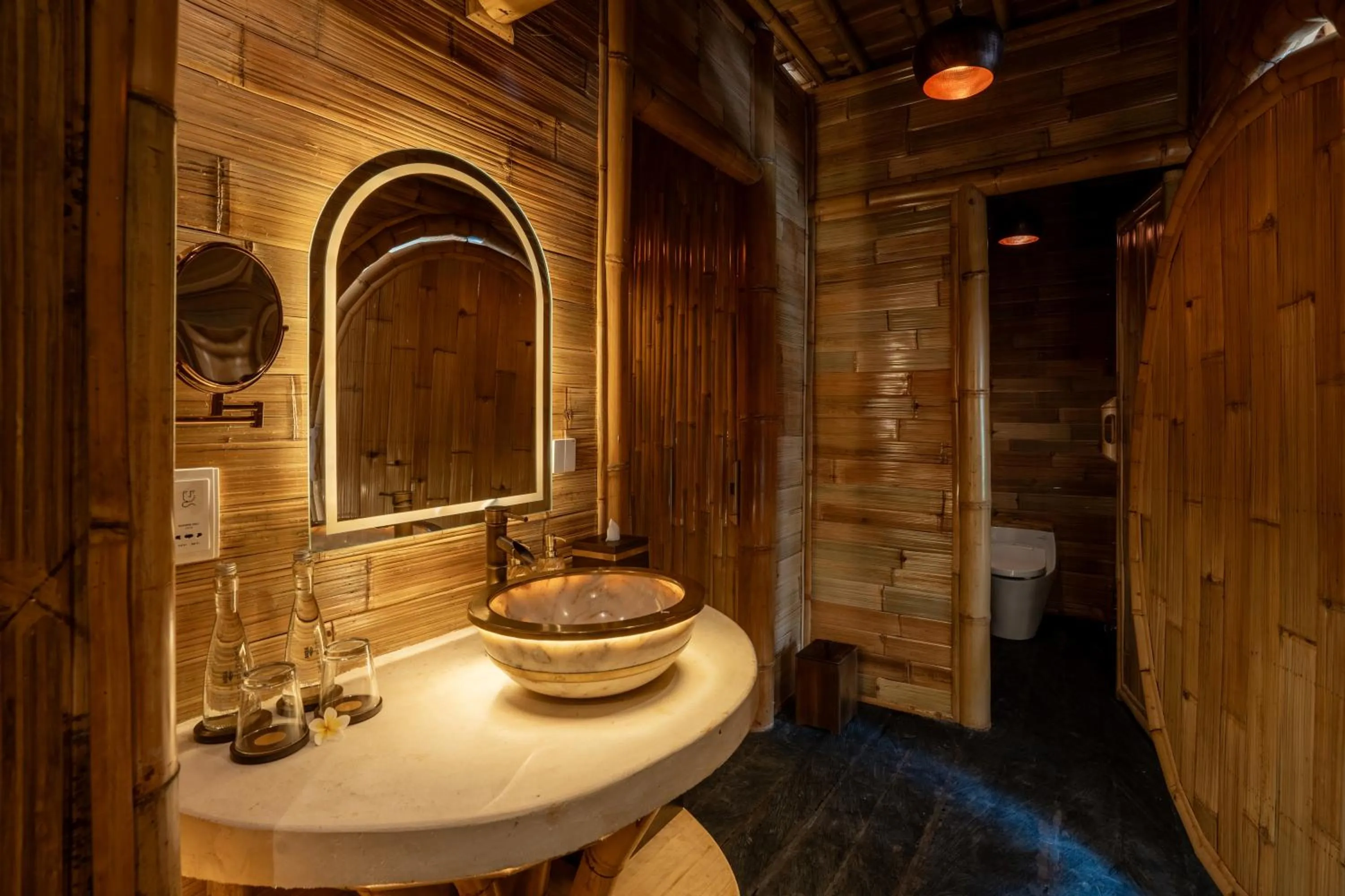 Toilet in Bambootel Sawah View