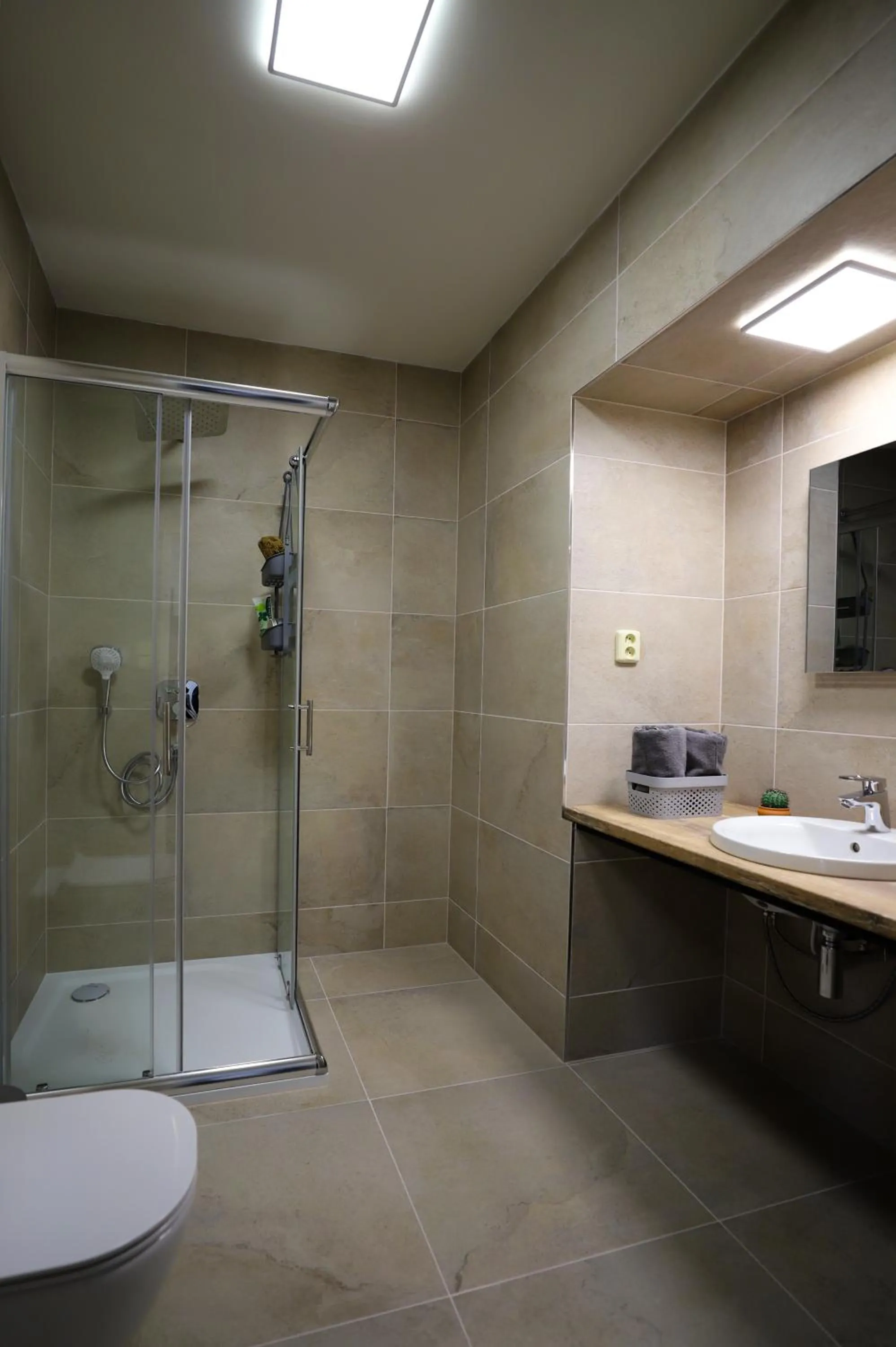 Shower in Apartmány FELSENBURG Staré Splavy