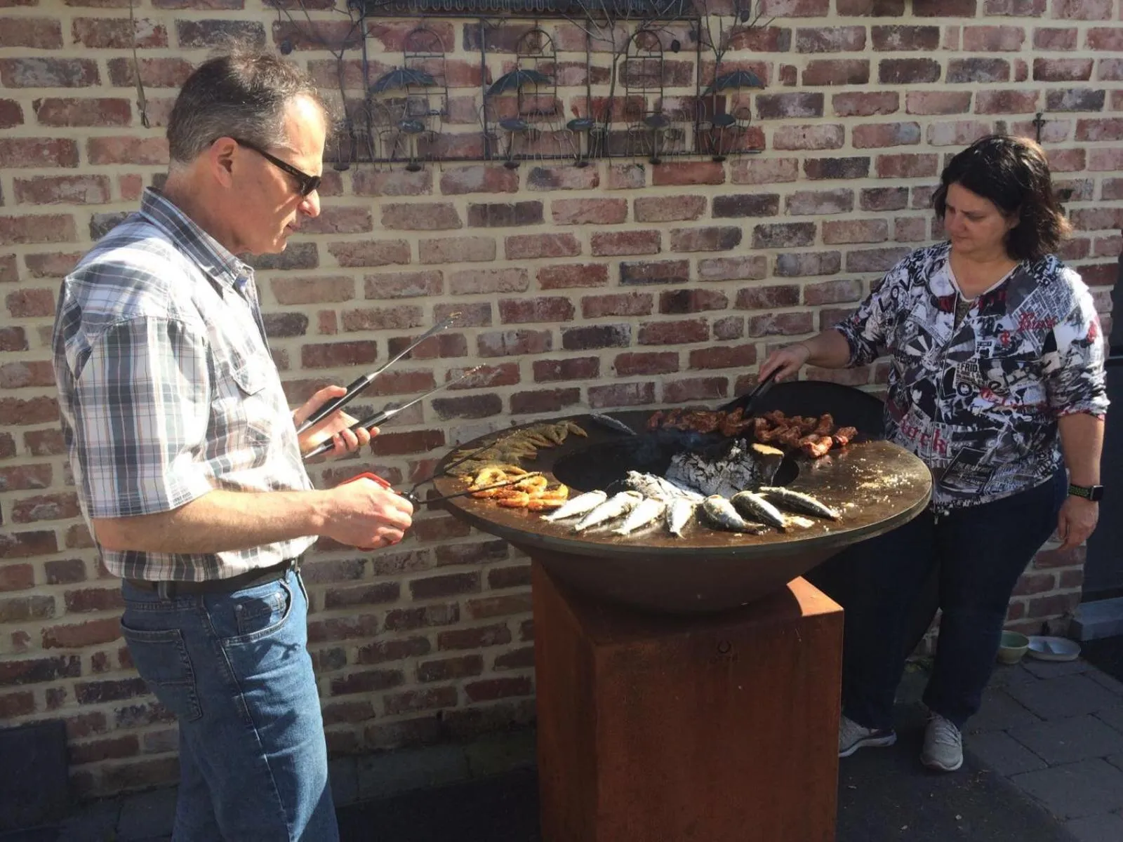 BBQ facilities in B&B AntiQua & Qook