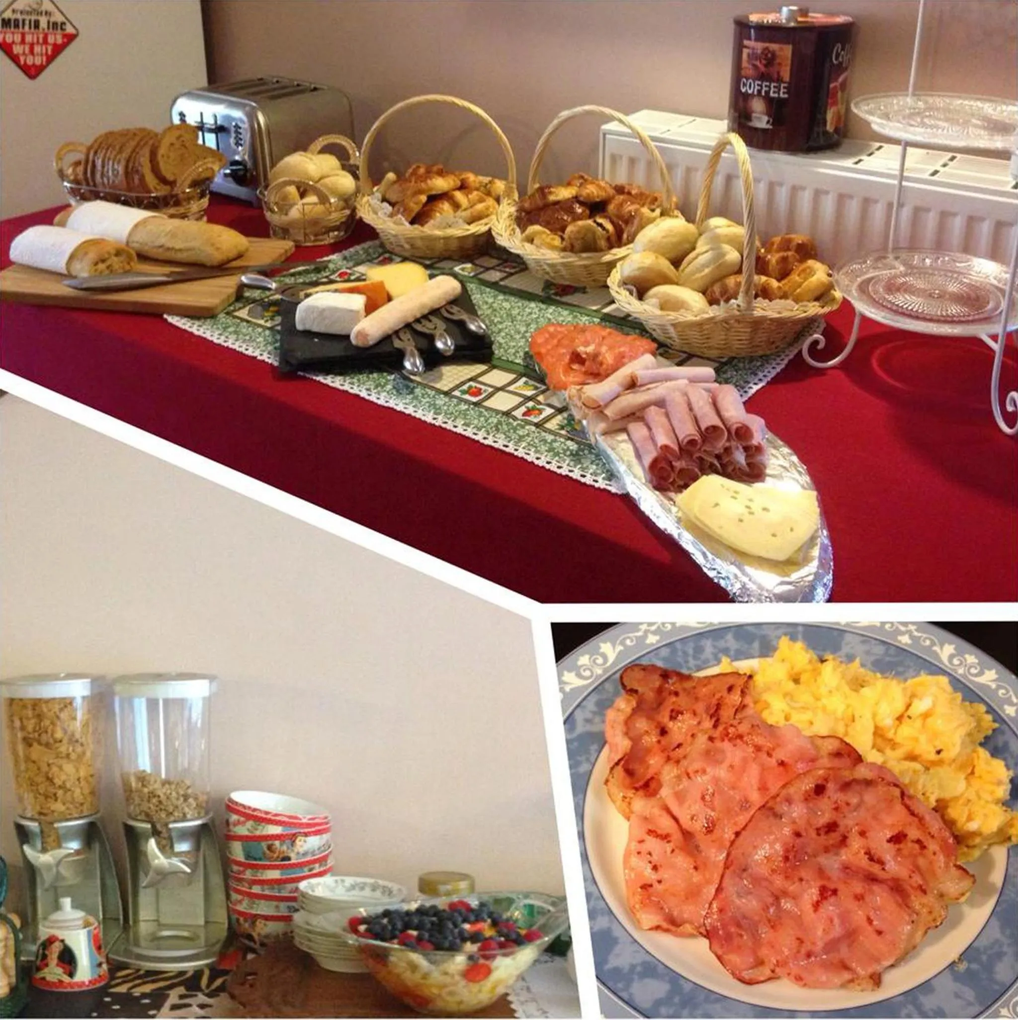 Food and drinks in B&B AntiQua & Qook