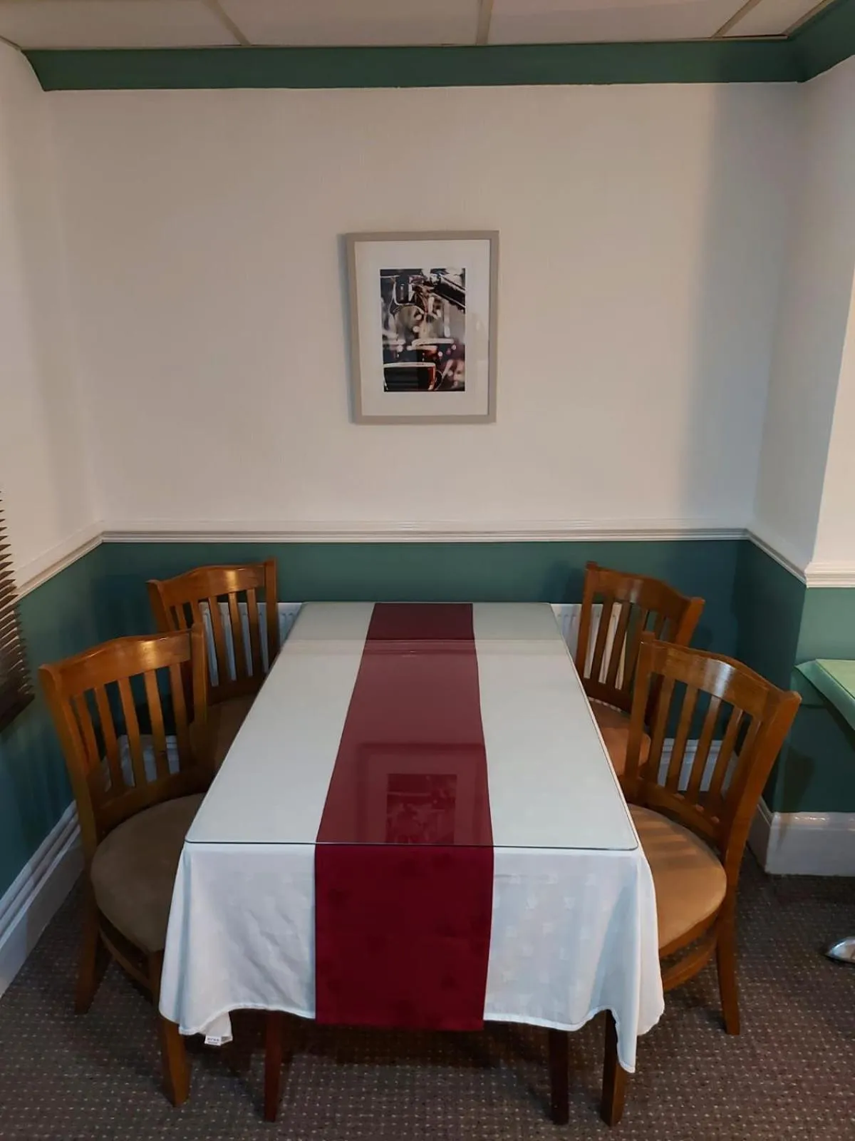 Dining area in Blackpool Lodge