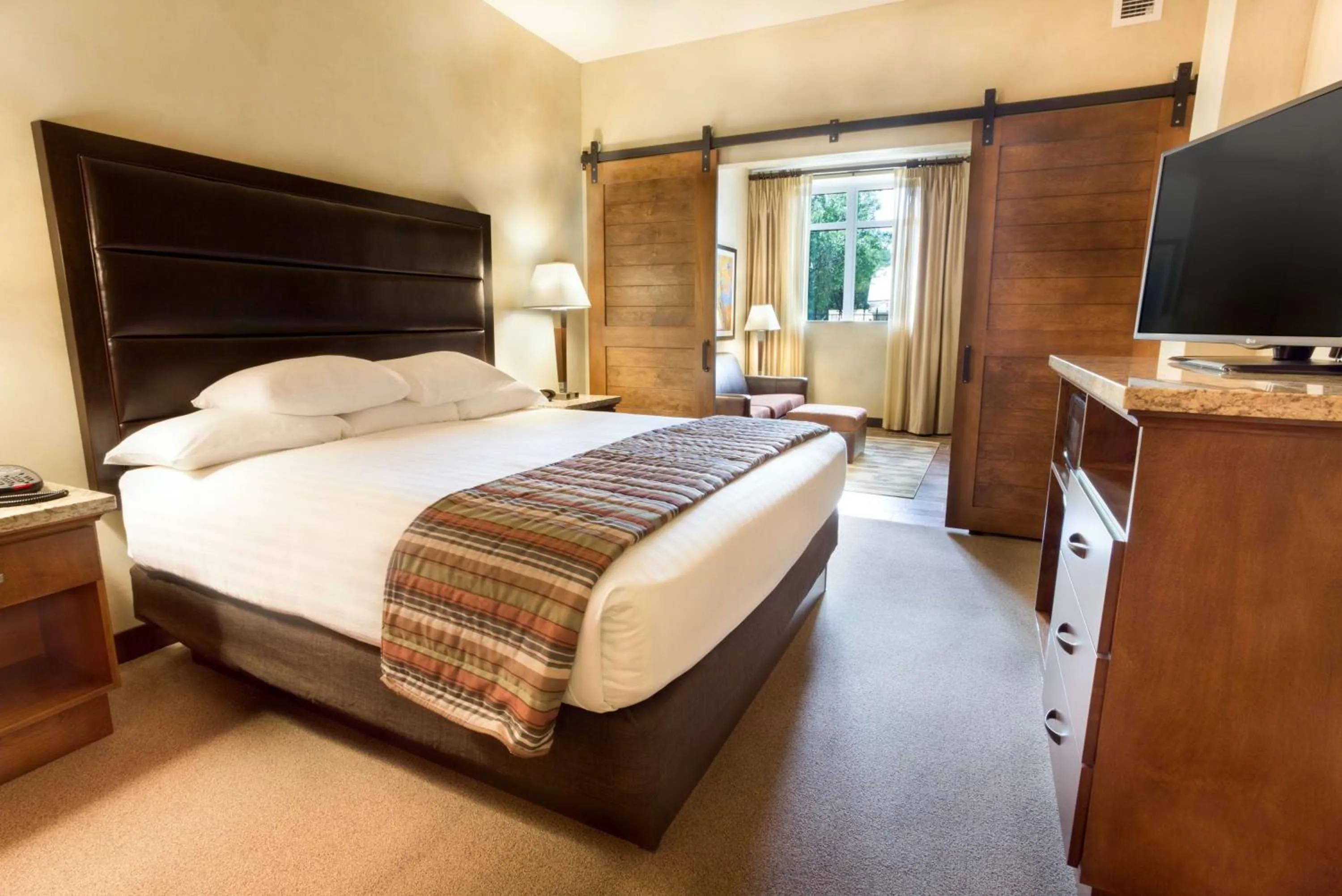 Superior King Suite with Sofa Bed - Accessible, Roll-in Shower in Drury Plaza Hotel in Santa Fe