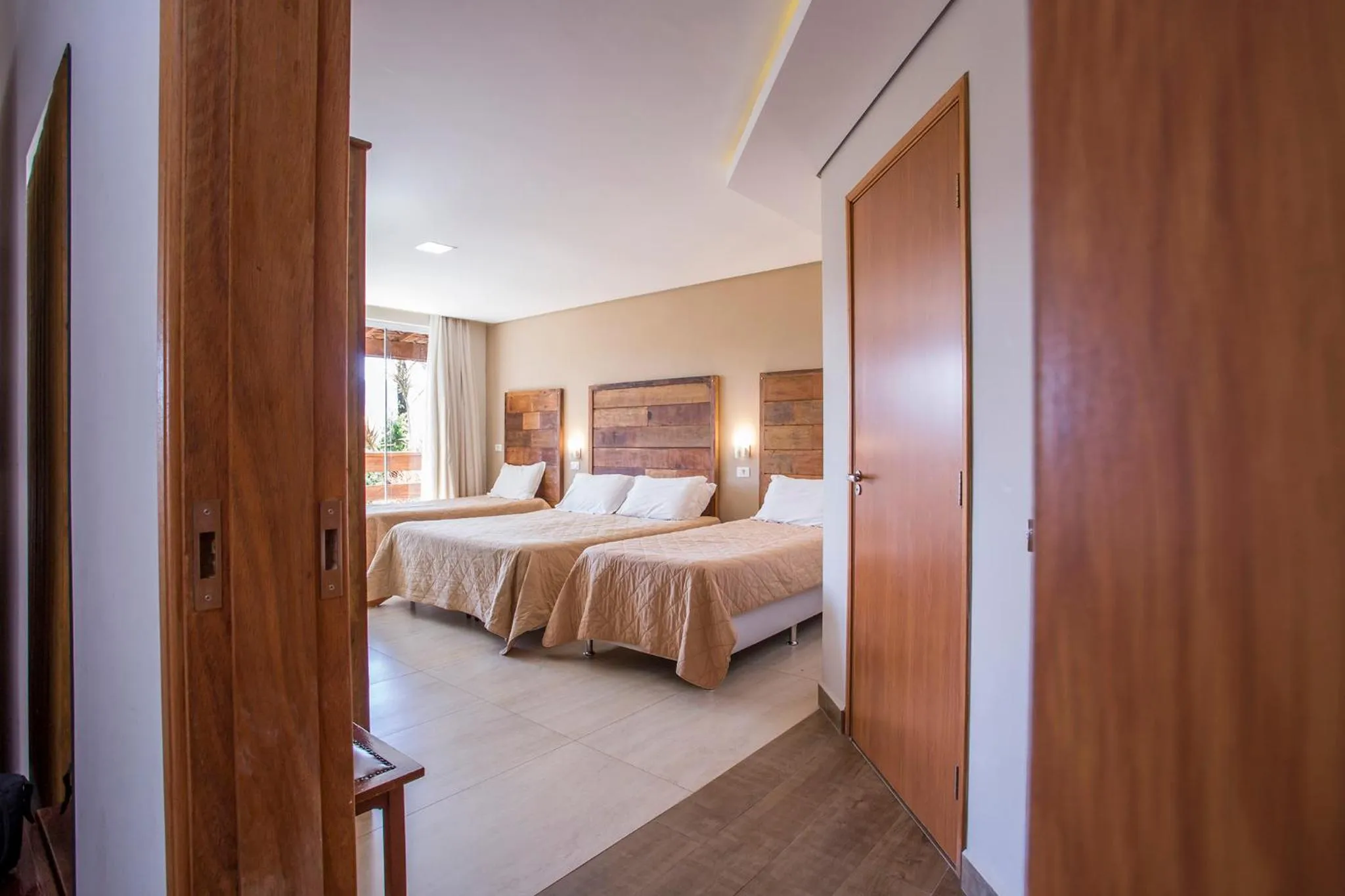 Bed in Guarany Eco Resort