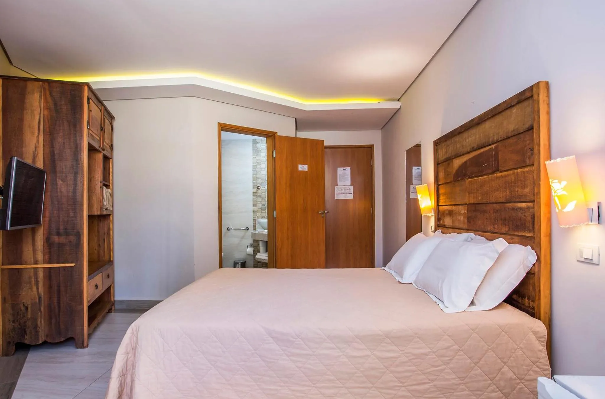 Bed in Guarany Eco Resort