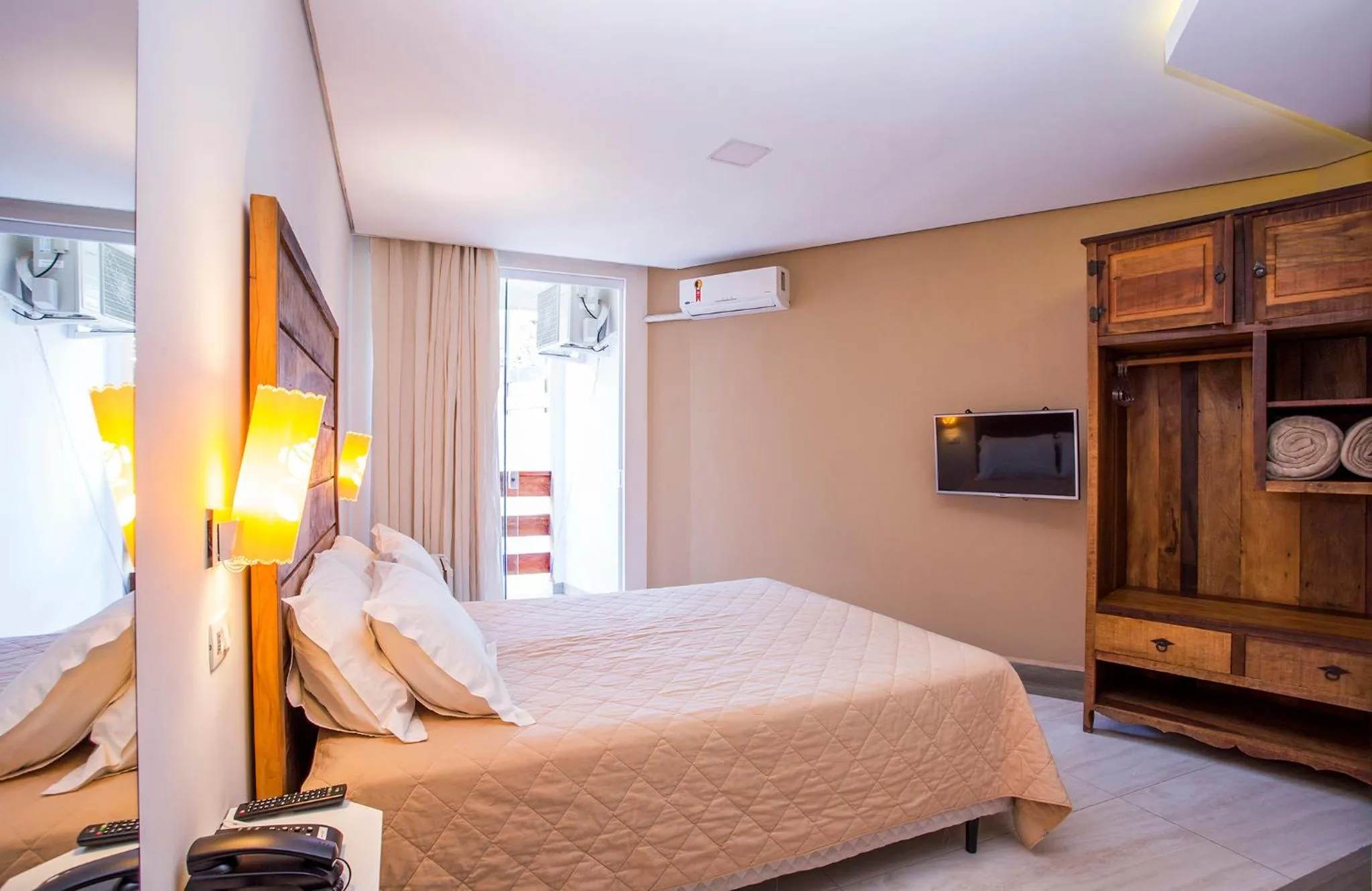 Bed in Guarany Eco Resort