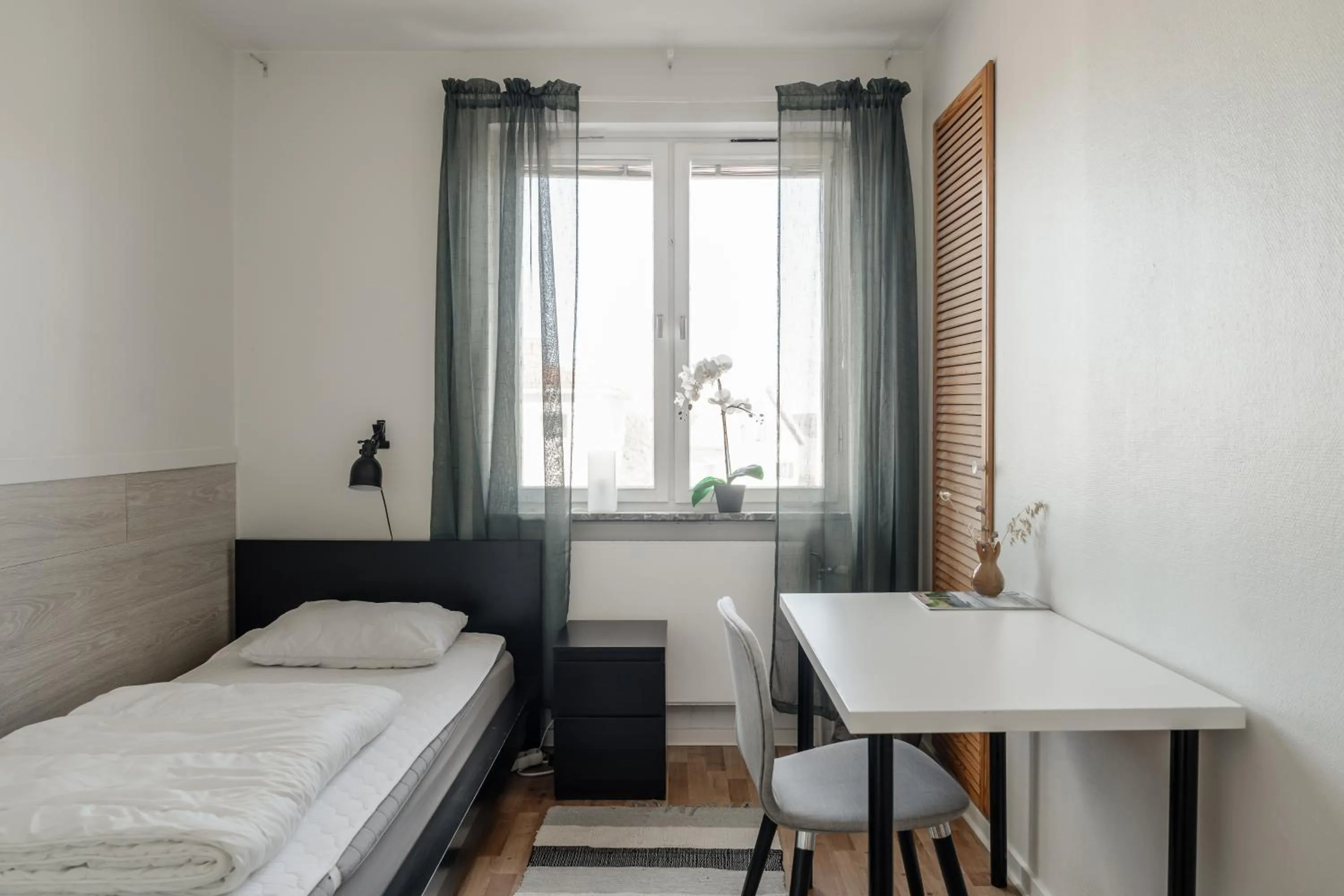 Bedroom, Bed in Saxvikens vandrarhem