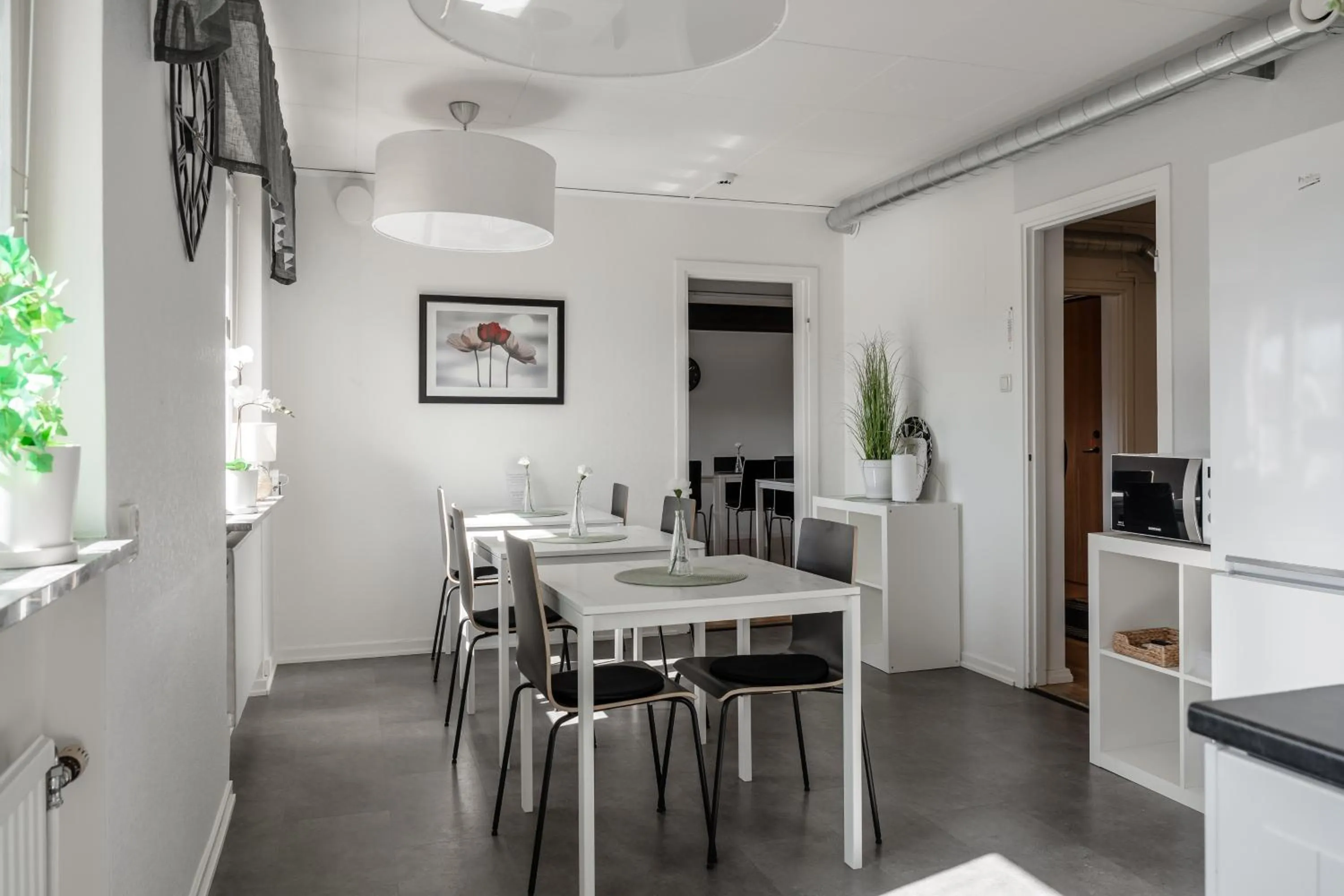 Dining area in Saxvikens vandrarhem